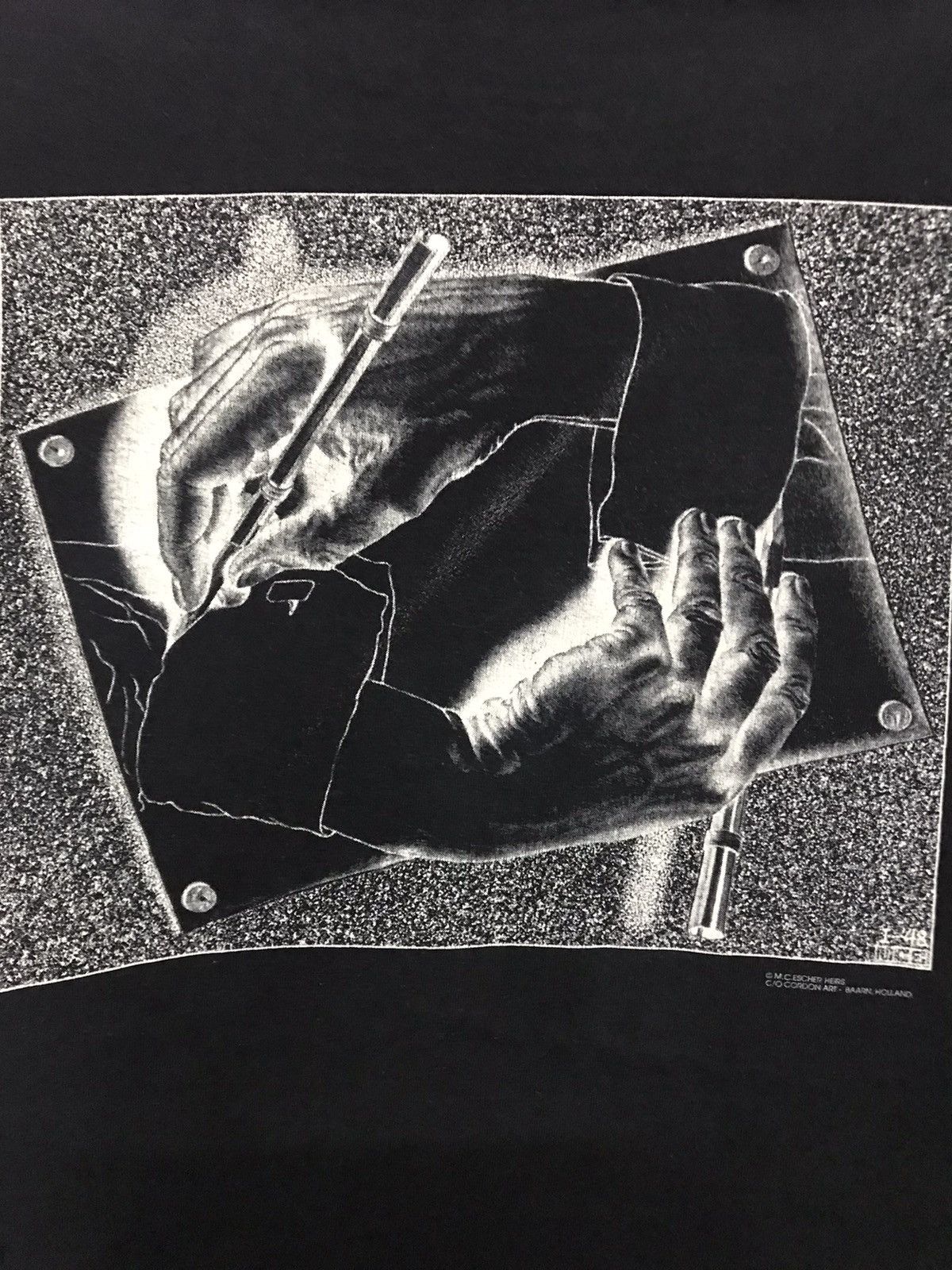 Vintage vintage 90s MC Escher Heirs C/O Cordon Art Tee Size US L / EU 52-54 / 3 - 2 Thumbnail