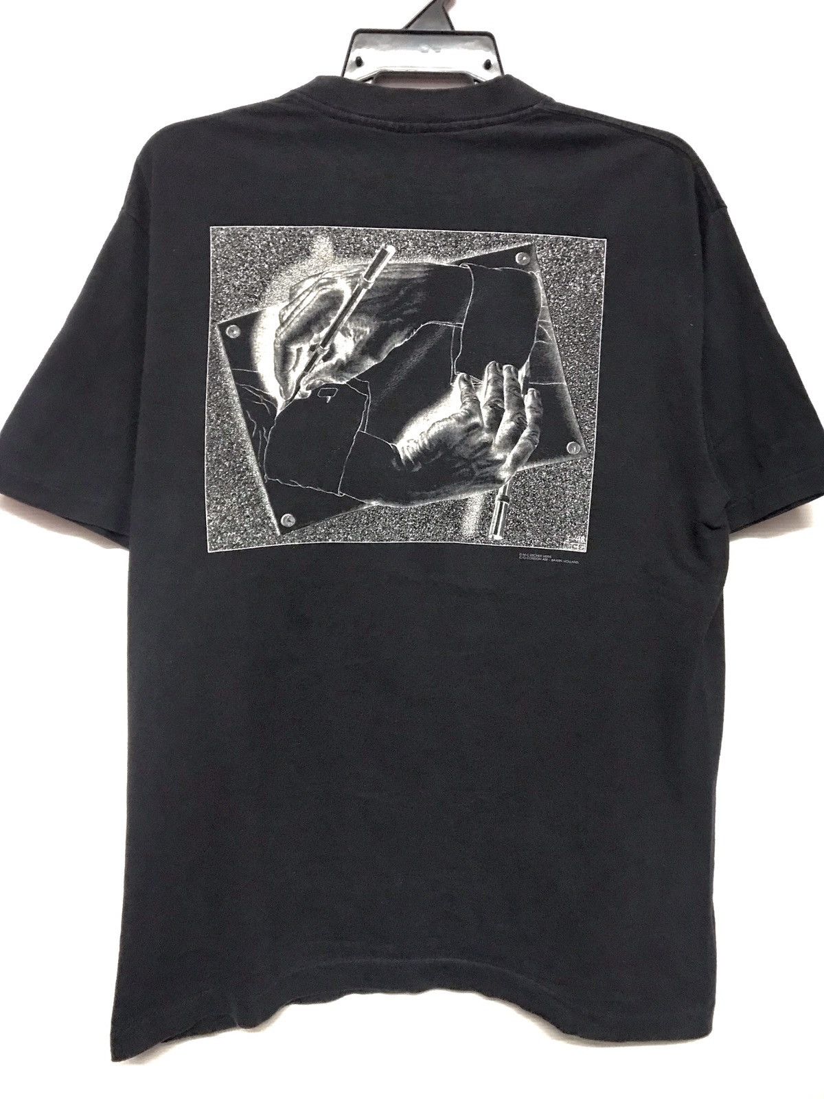 Vintage vintage 90s MC Escher Heirs C/O Cordon Art Tee Size US L / EU 52-54 / 3 - 1 Thumbnail