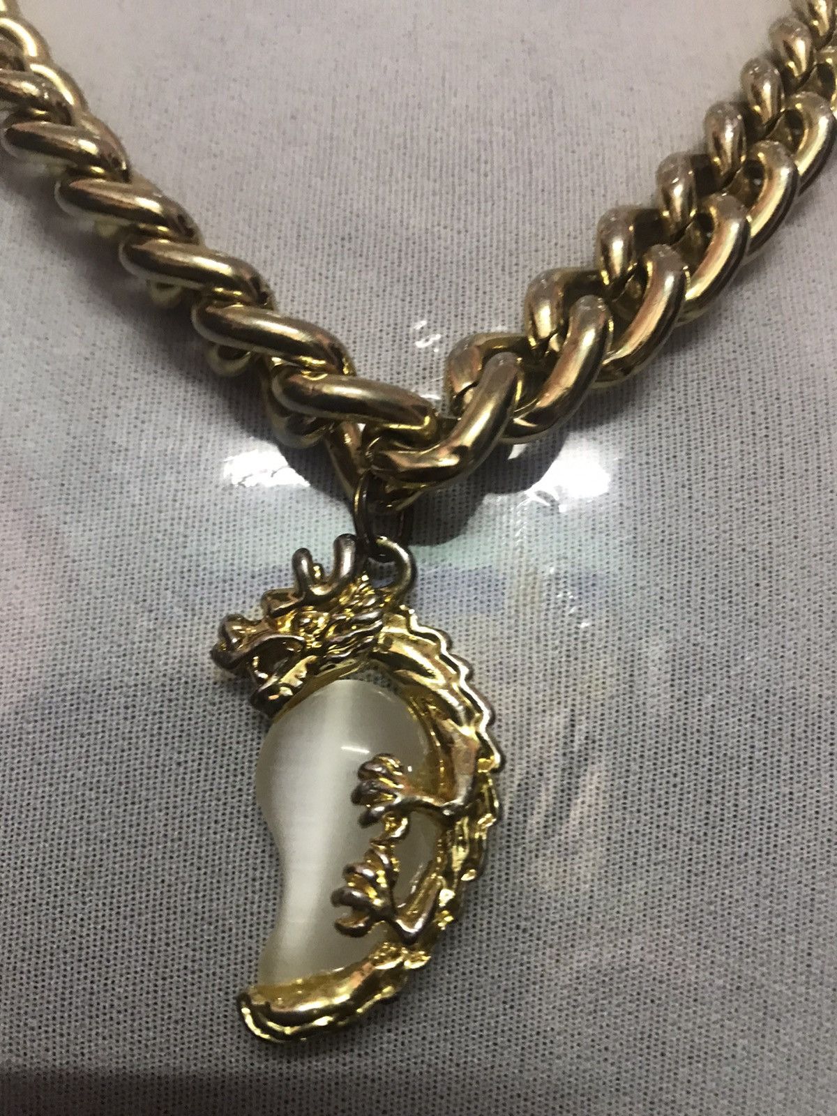 Jewelry Customade Necklace Pendant Dragon Stone Hip Hop Style Size ONE SIZE - 9 Thumbnail