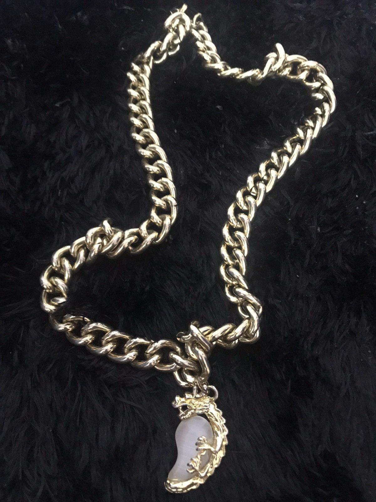 Jewelry Customade Necklace Pendant Dragon Stone Hip Hop Style Size ONE SIZE - 1 Thumbnail