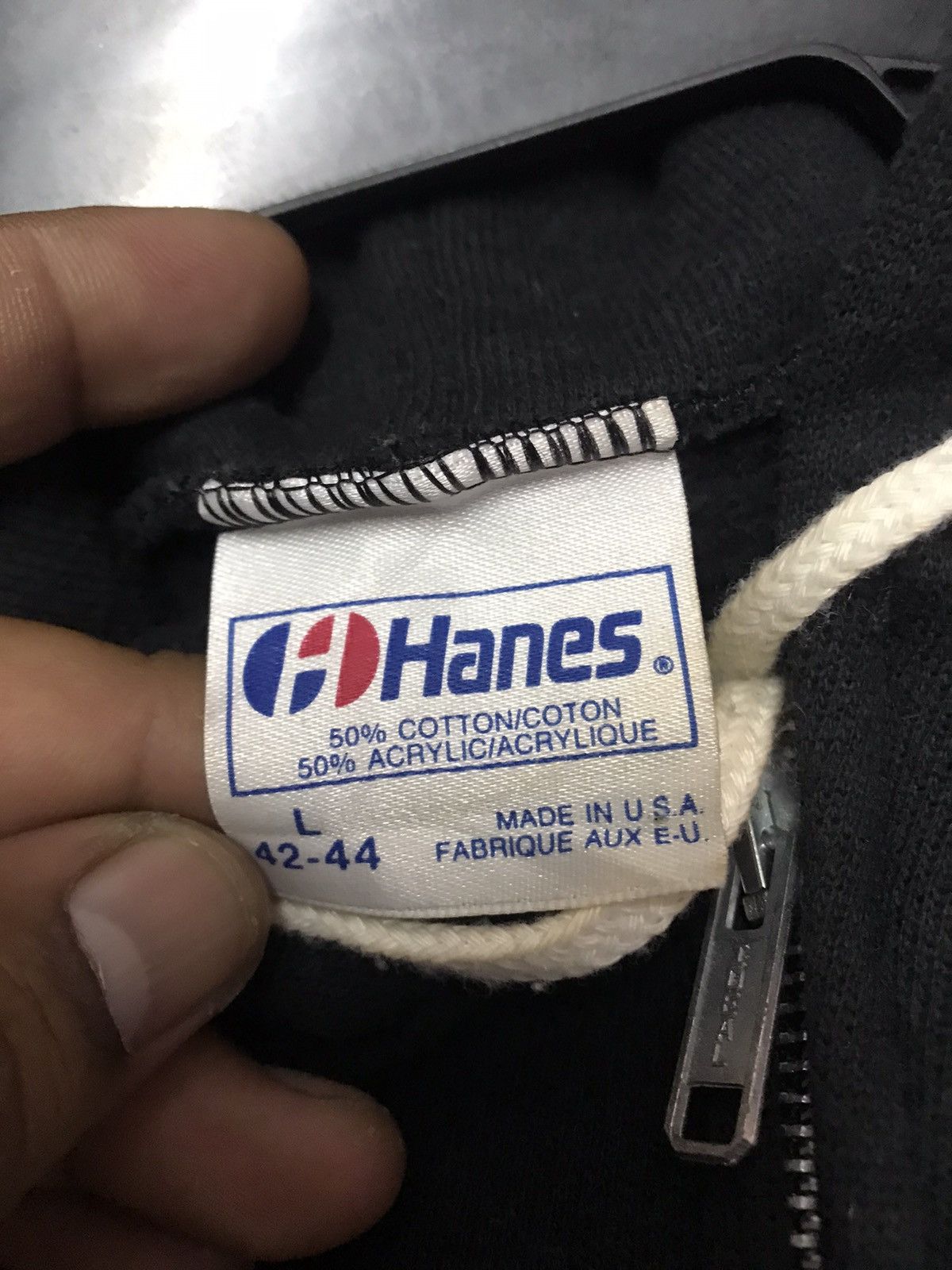 Apple × Hanes vintage Apple Zipper Hoodie Embroidery Iconic Logo Size US L / EU 52-54 / 3 - 8 Thumbnail
