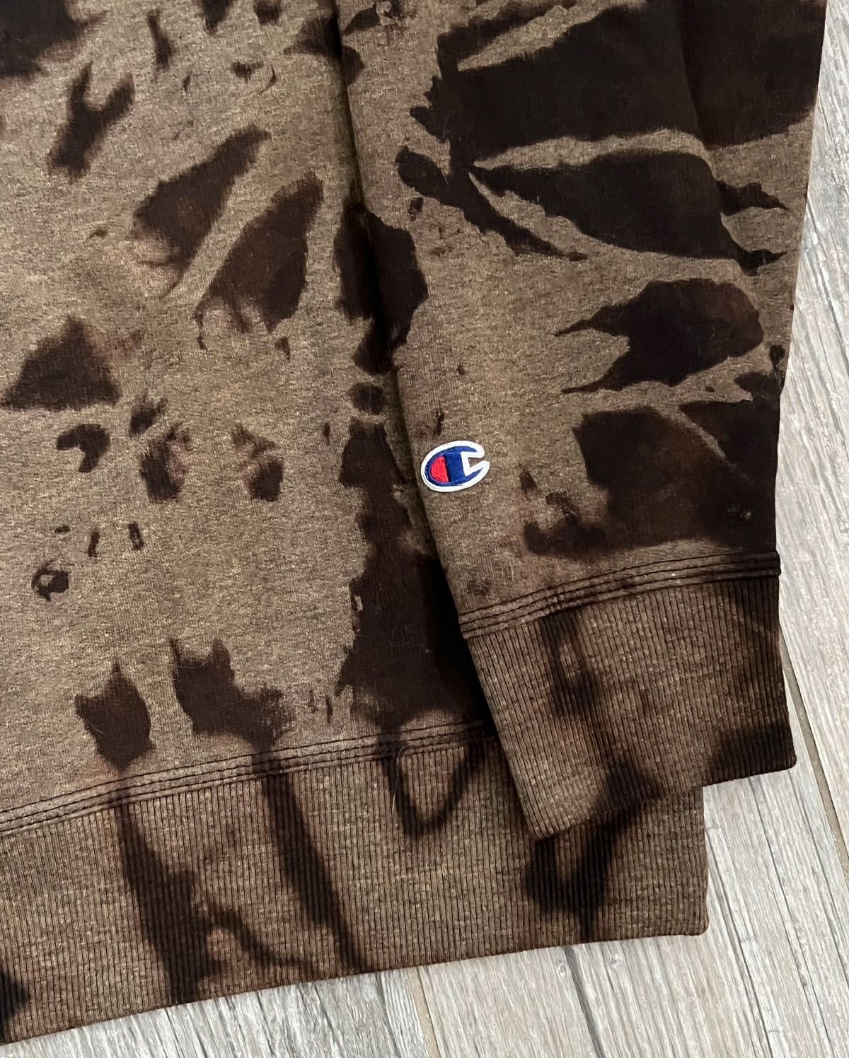 Champion × Vintage 1990s Champion Vintage Brown Tye Dye Vintage Crewneck Size US XL / EU 56 / 4 - 3 Thumbnail