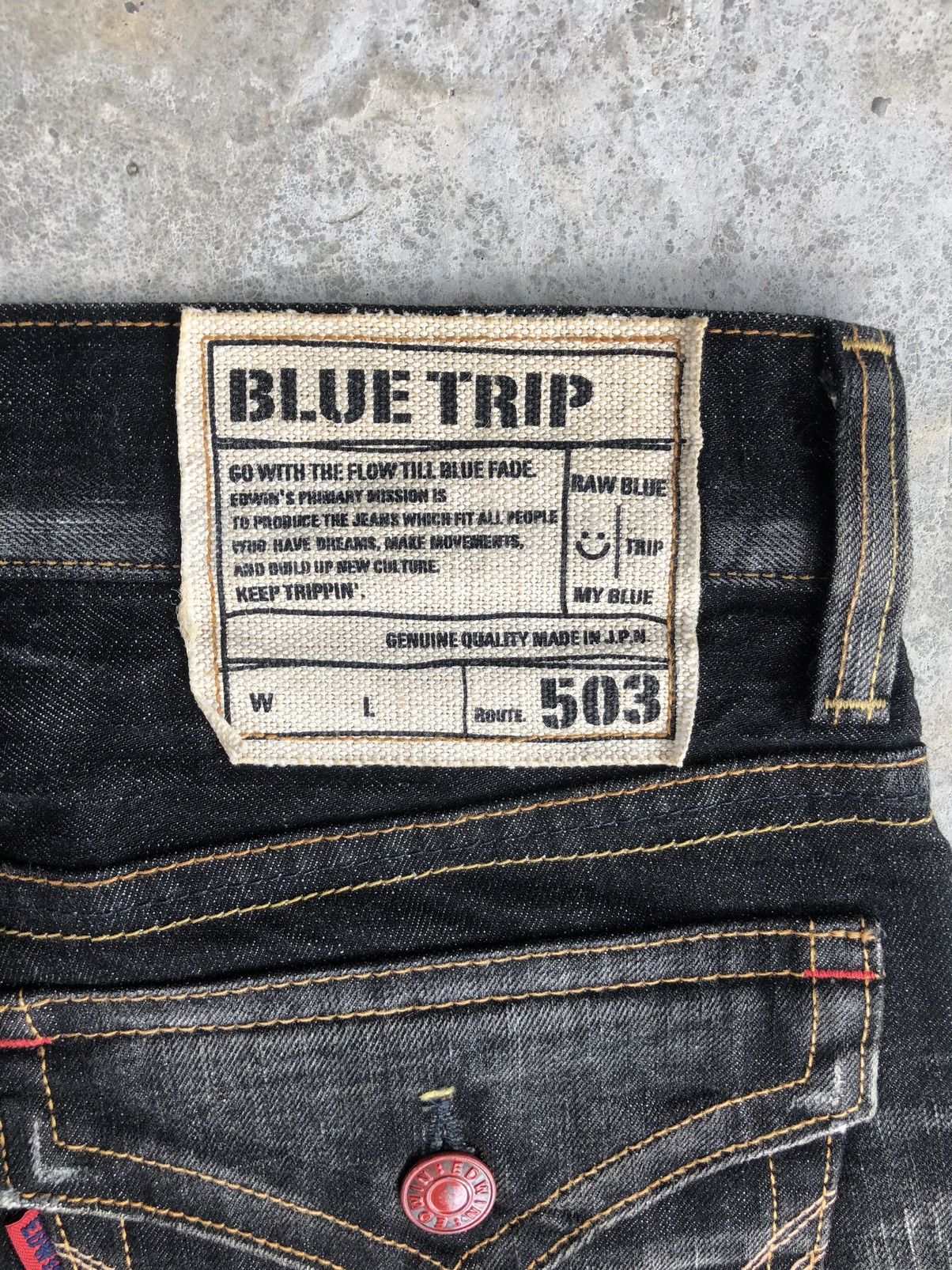 Edwin Edwin 503 Flare Jeans Distressed Jeans Denim Size US 34 / EU 50 - 13 Thumbnail