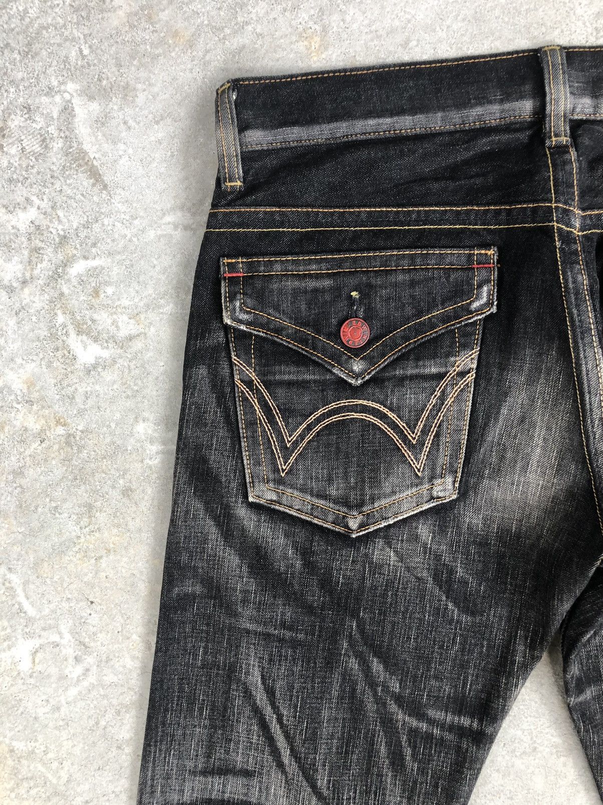 Edwin Edwin 503 Flare Jeans Distressed Jeans Denim Size US 34 / EU 50 - 9 Thumbnail