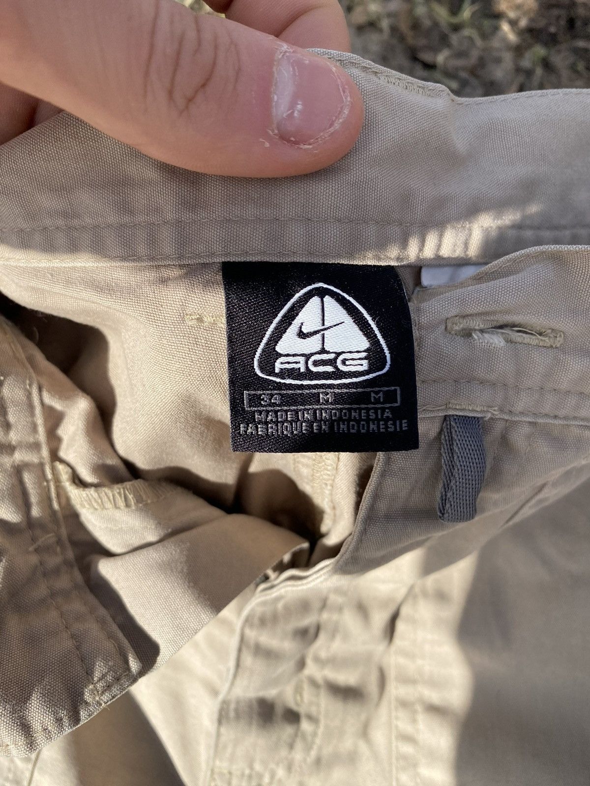 Nike × Nike ACG × Vintage Mens Vintage Nike ACG shorts cargo drip drill y2k rare Size US 34 / EU 50 - 6 Thumbnail
