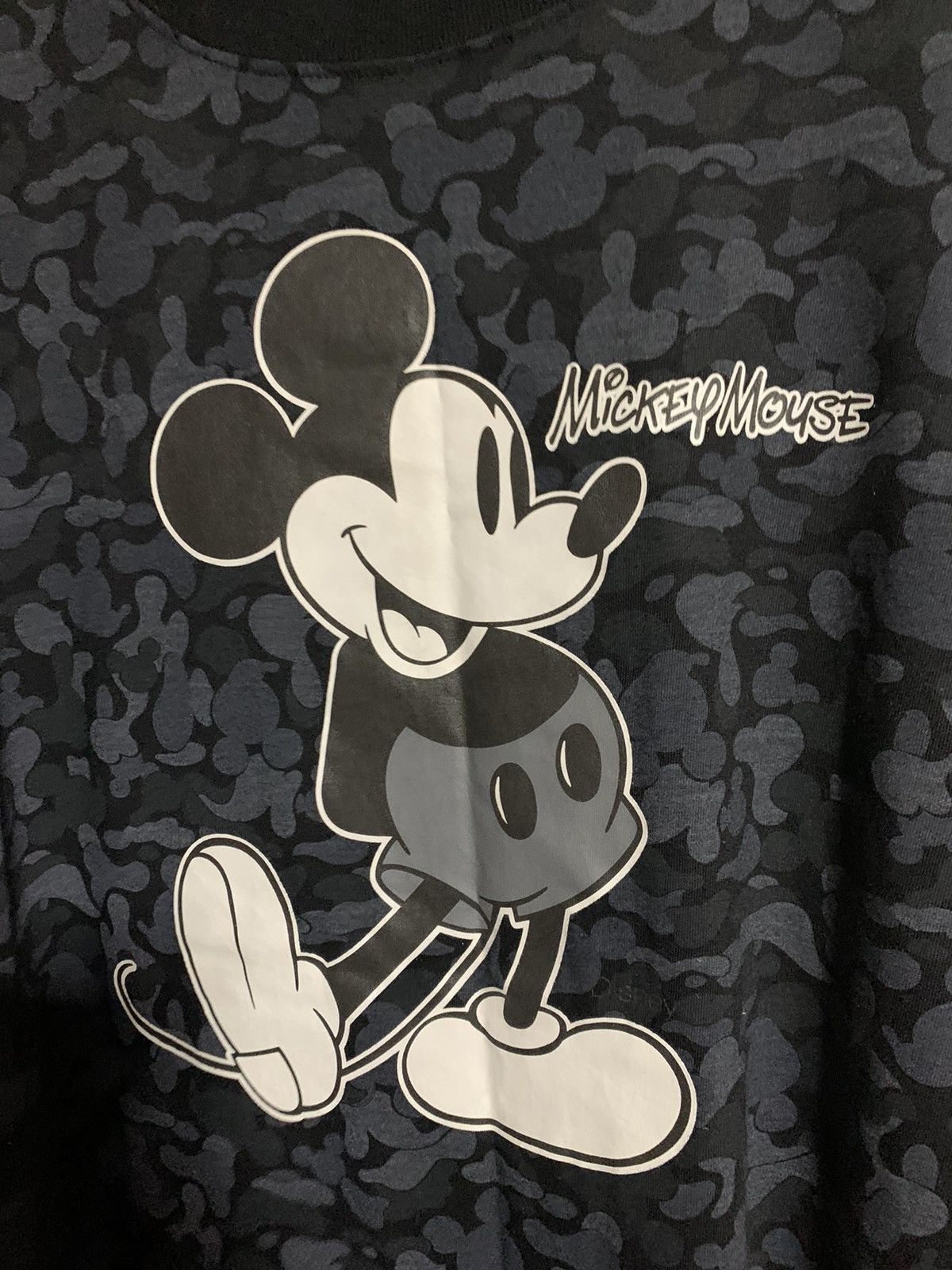 Disney × Mickey Mouse Vintage Rare Mickey Mouse Camo Long Sleeve Size US L / EU 52-54 / 3 - 3 Thumbnail