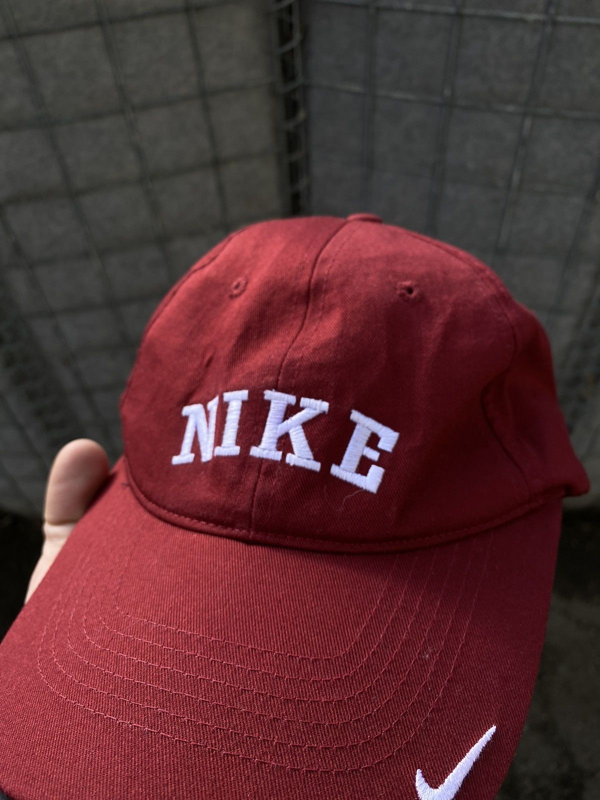 Nike × Vintage Mens Vintage Nike Cap 90s 🔥 streetwear big logo swoosh y2k Size ONE SIZE - 3 Thumbnail