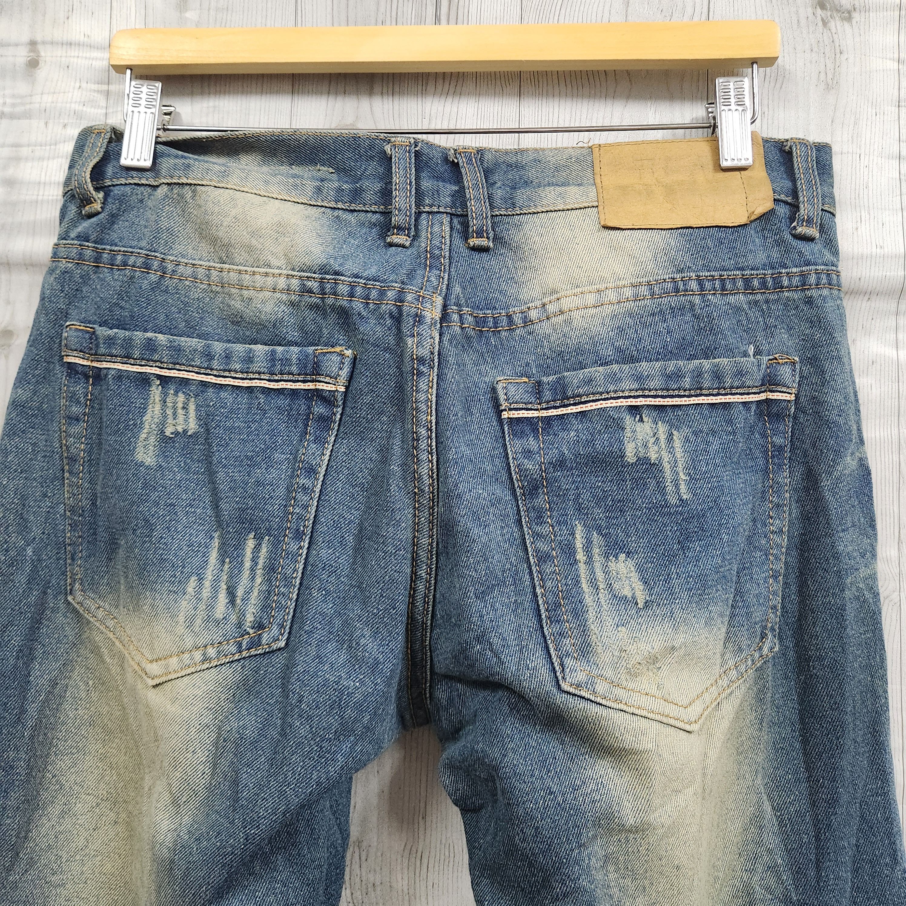 If Six Was Nine × Japan Blue × Japanese Brand Acid Wash Blue Japan Denim Straight Cut Jeans Size US 32 / EU 48 - 10 Thumbnail