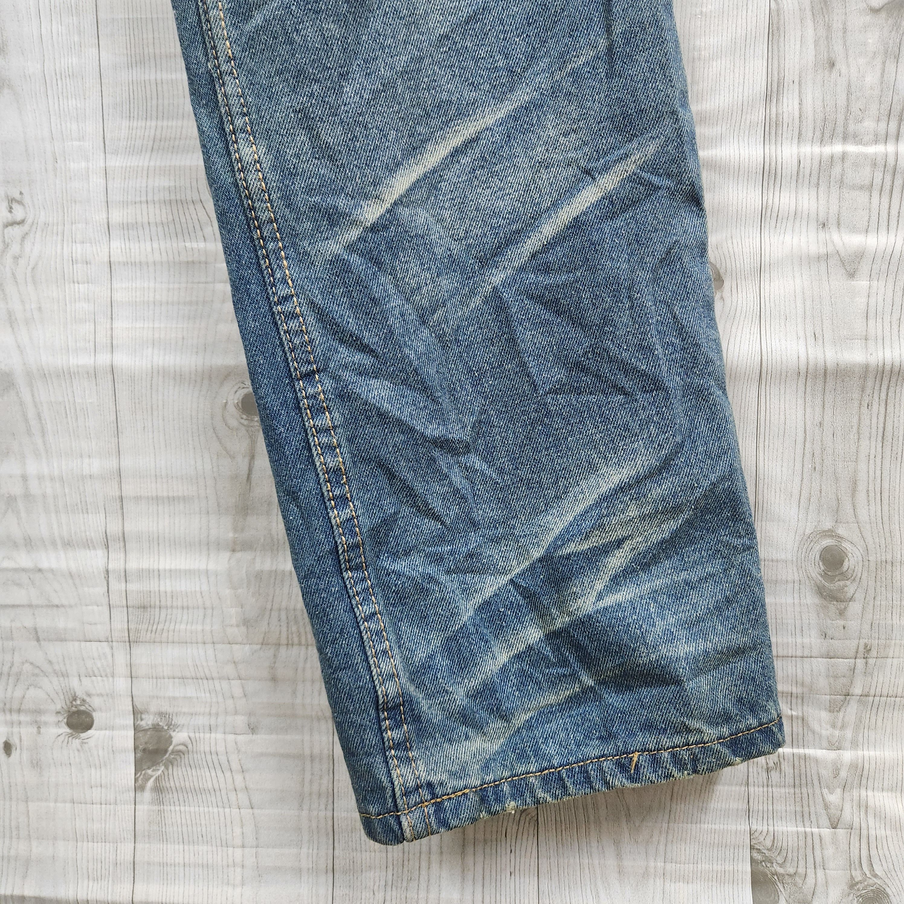 If Six Was Nine × Japan Blue × Japanese Brand Acid Wash Blue Japan Denim Straight Cut Jeans Size US 32 / EU 48 - 11 Thumbnail