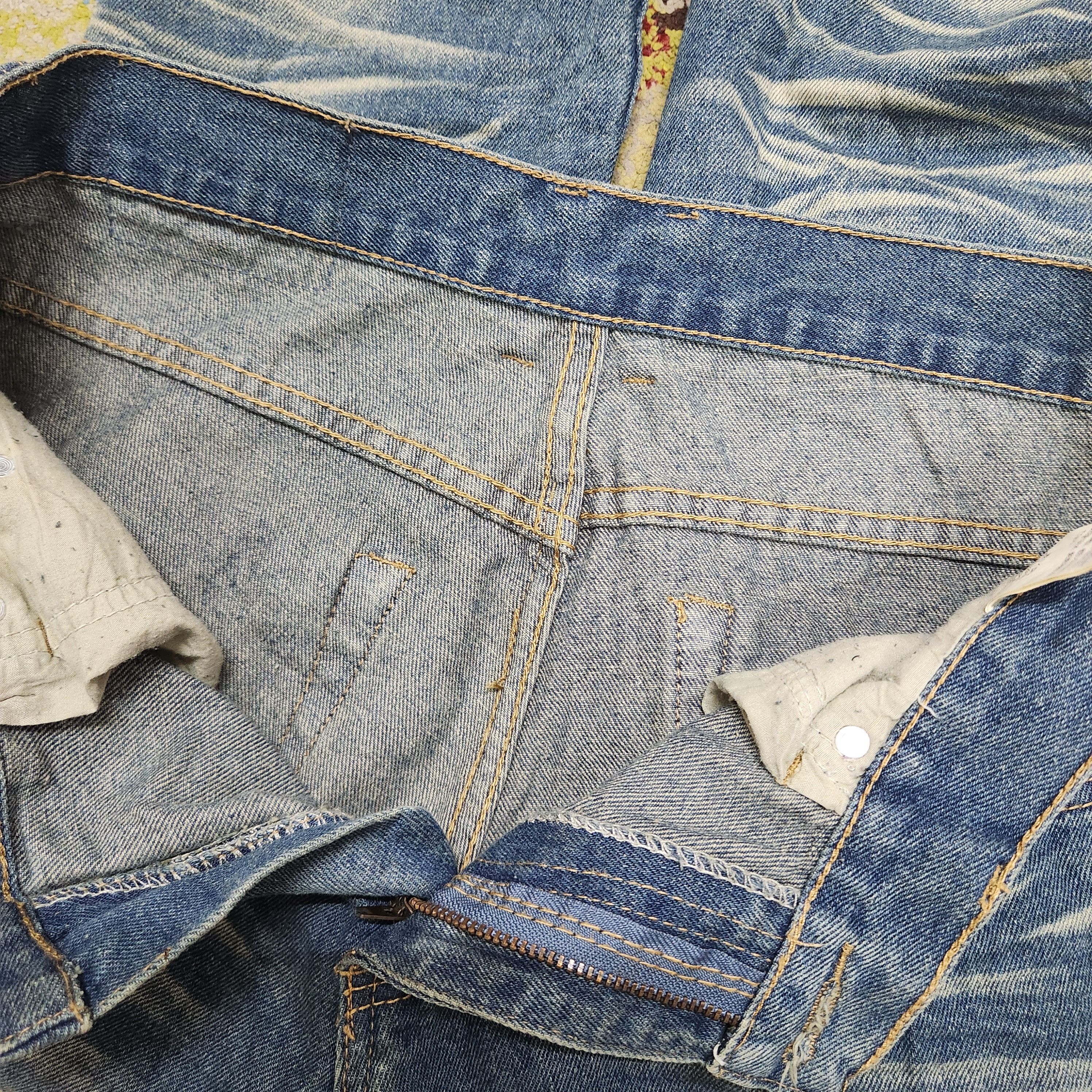 If Six Was Nine × Japan Blue × Japanese Brand Acid Wash Blue Japan Denim Straight Cut Jeans Size US 32 / EU 48 - 2 Thumbnail
