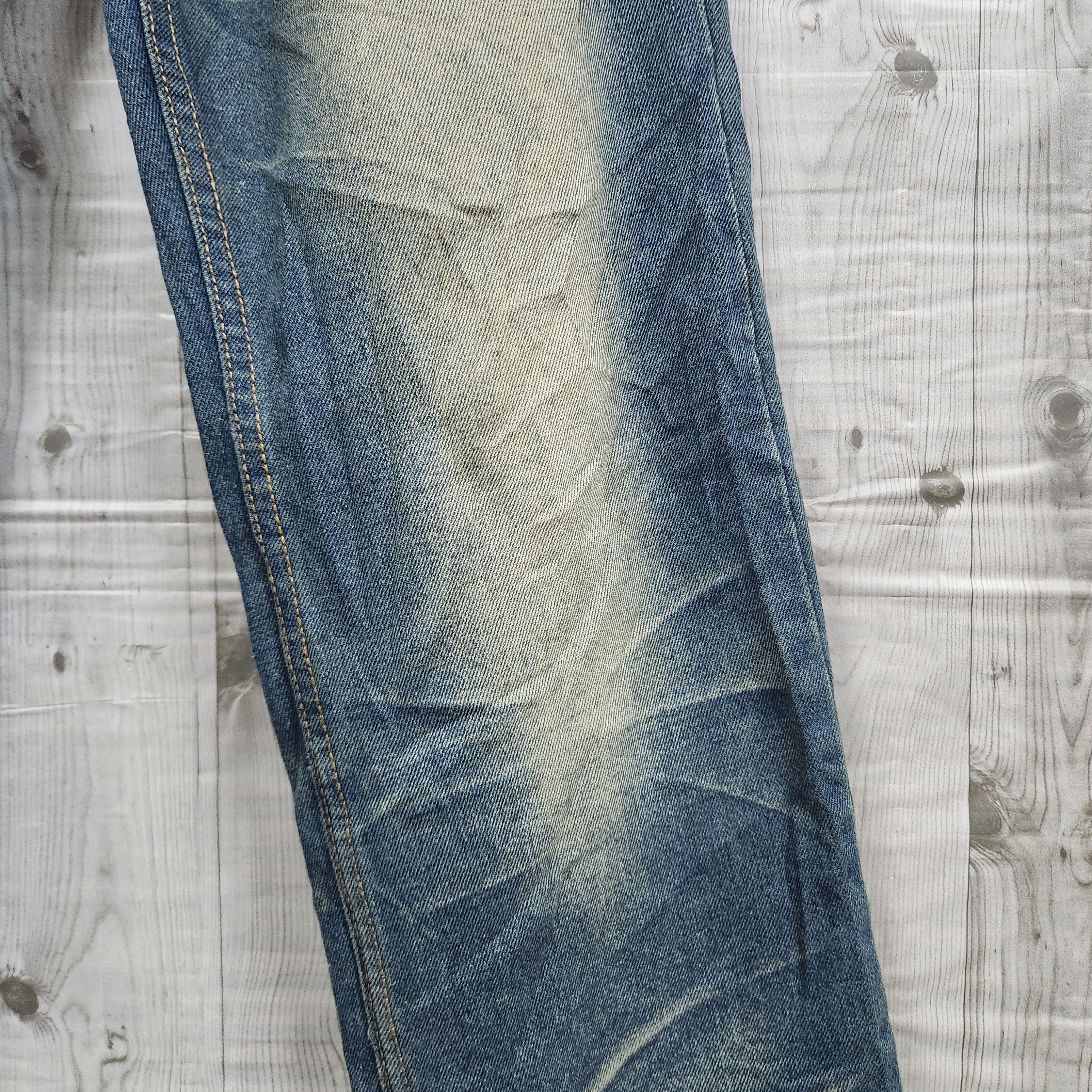 If Six Was Nine × Japan Blue × Japanese Brand Acid Wash Blue Japan Denim Straight Cut Jeans Size US 32 / EU 48 - 13 Thumbnail