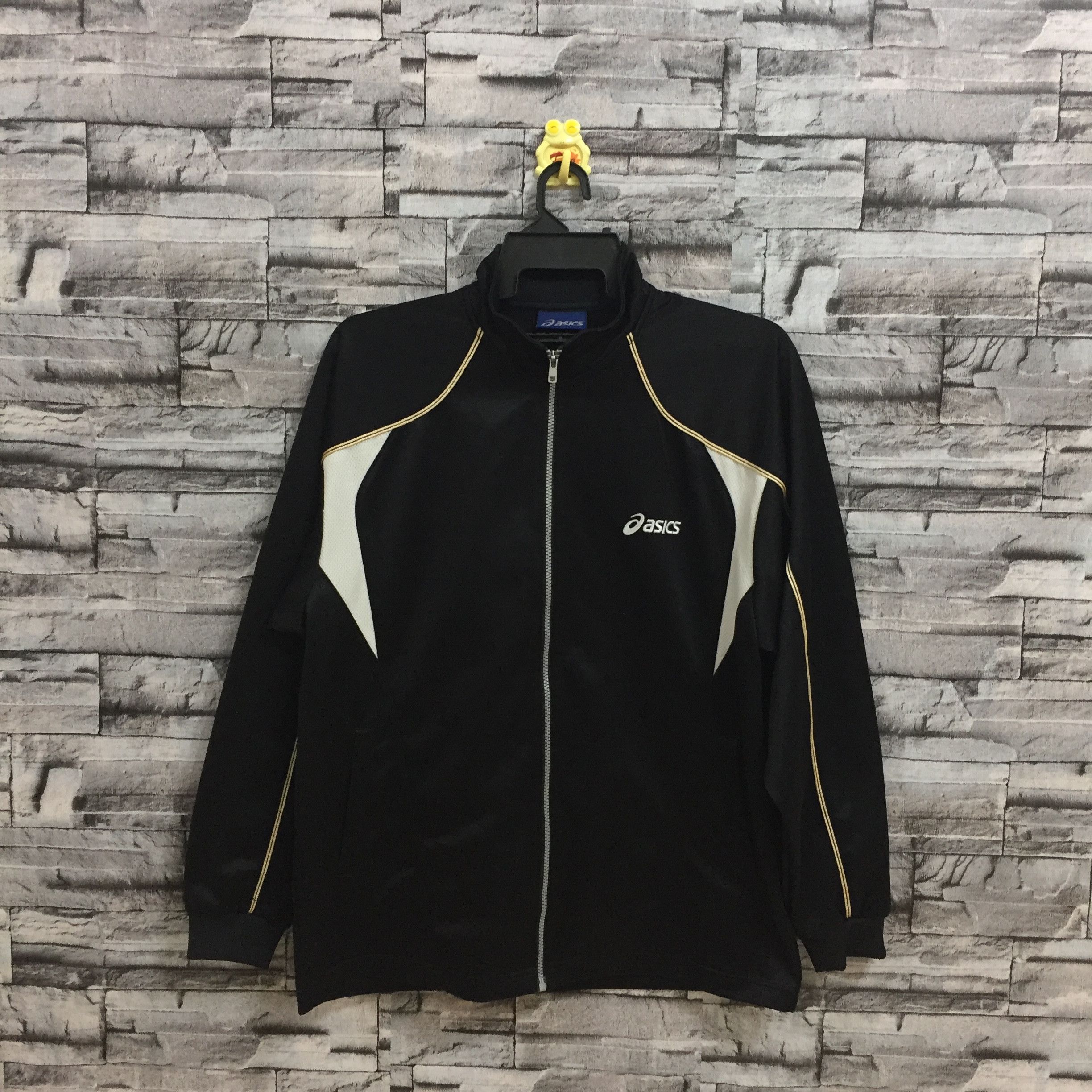 Asics Vintage Asics sweatshirt zipper embroidered fit XL black Size US XL / EU 56 / 4 - 1 Thumbnail