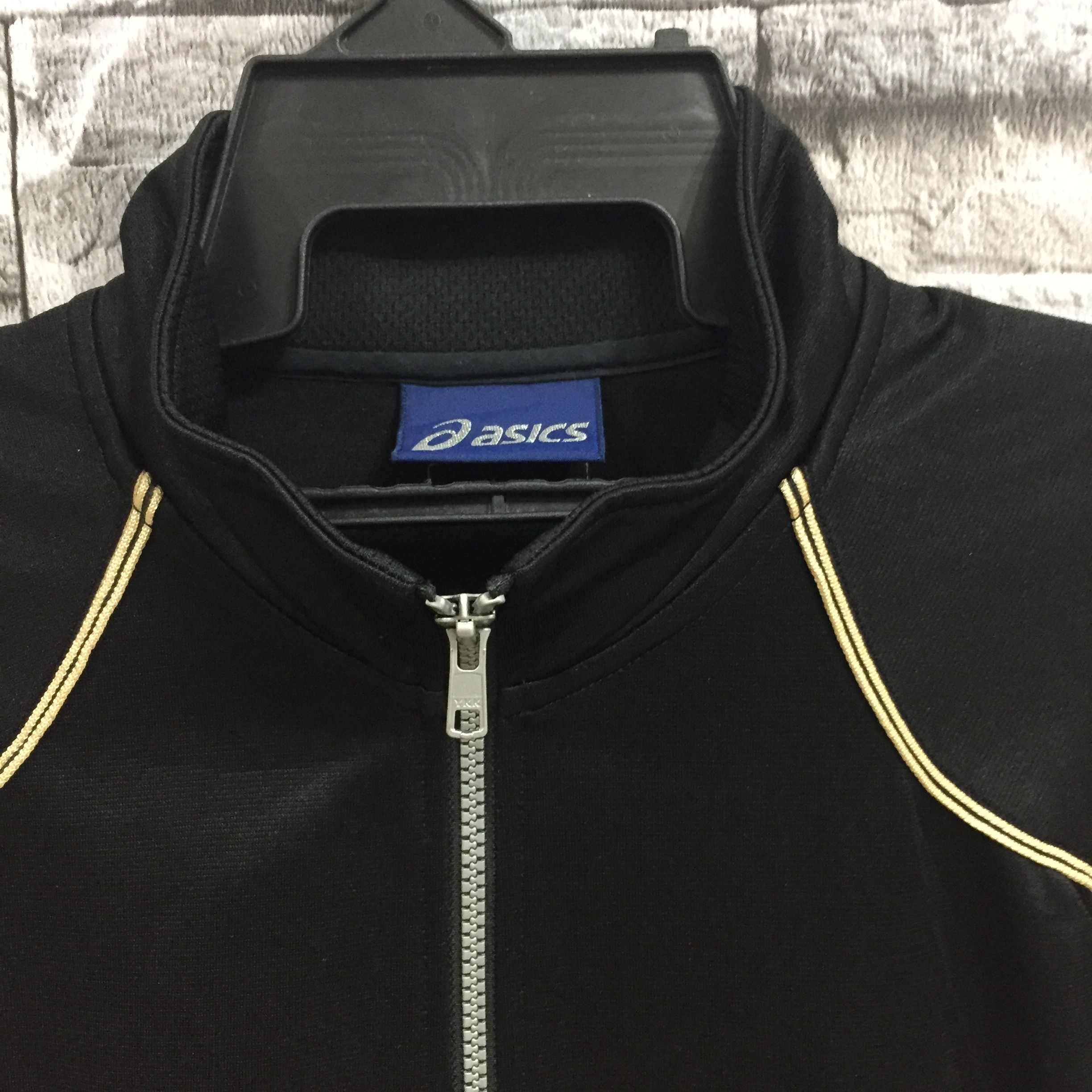Asics Vintage Asics sweatshirt zipper embroidered fit XL black Size US XL / EU 56 / 4 - 3 Thumbnail