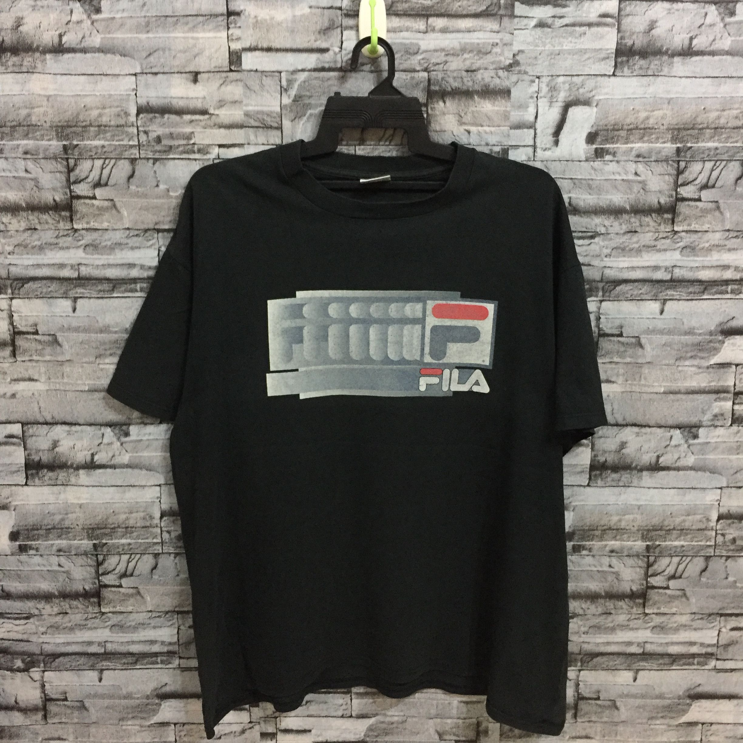 Fila Vintage Fila Usa t shirt big logo size XL Size US XL / EU 56 / 4 - 1 Thumbnail