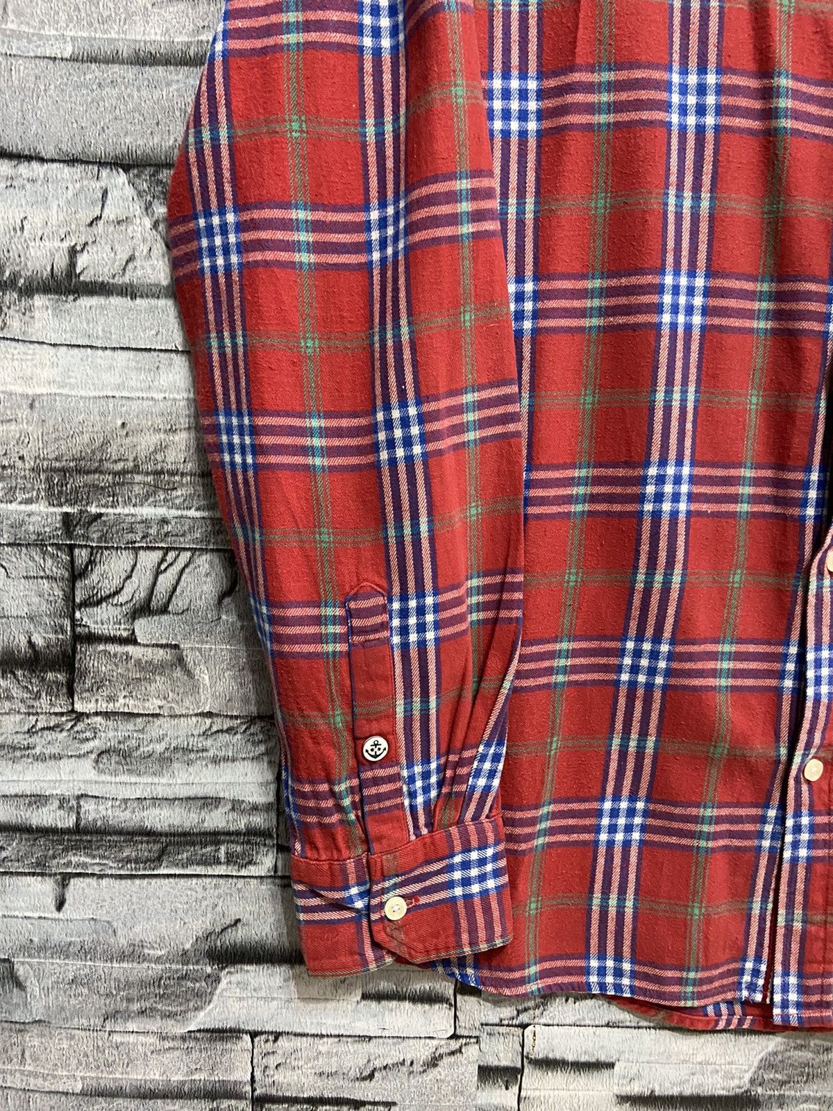 Flannel Vintage Flannel single pocket plaid design size 3L fit L Size US L / EU 52-54 / 3 - 4 Thumbnail