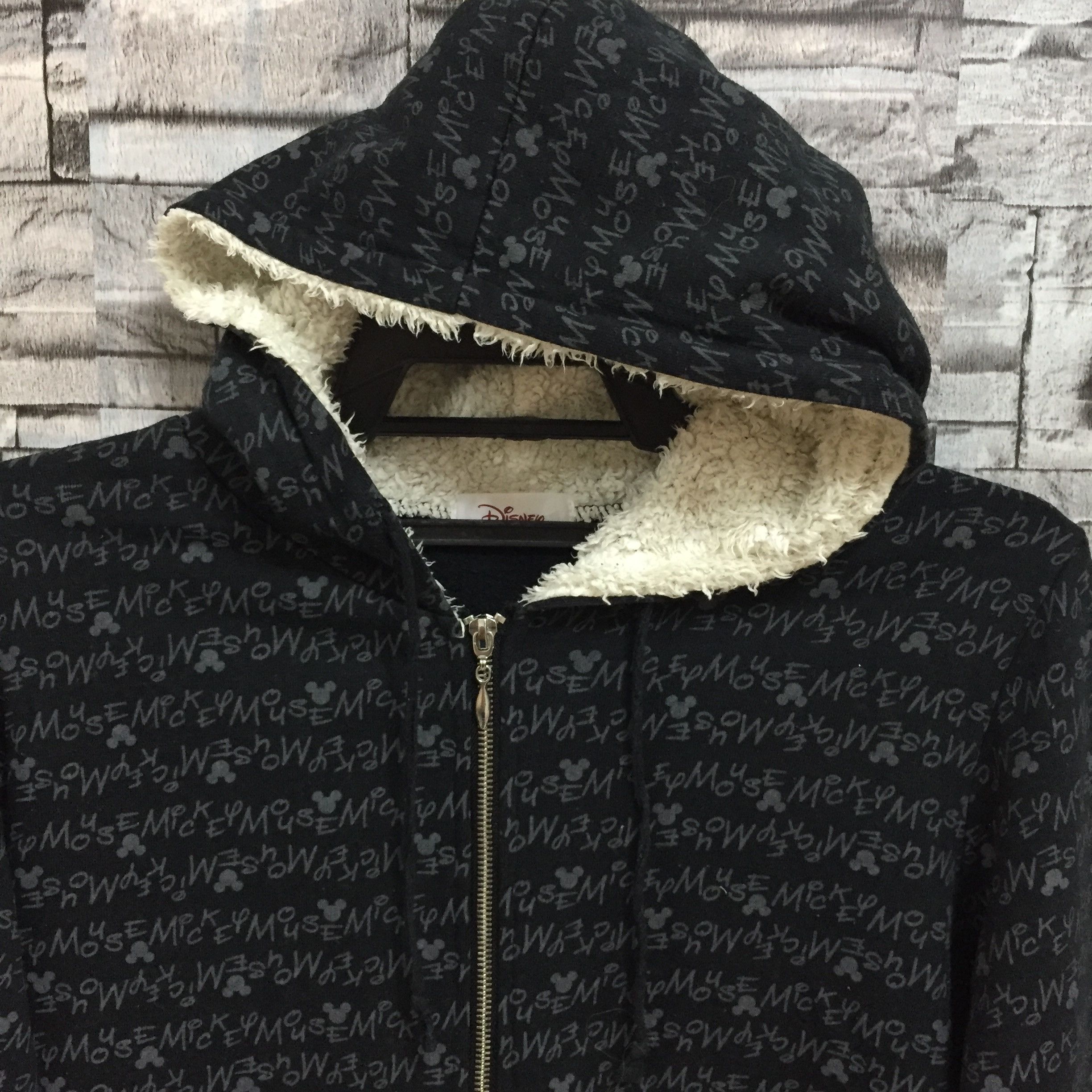 Disney Vintage MICKEY MOUSE hoodie over print size L Size US L / EU 52-54 / 3 - 3 Thumbnail