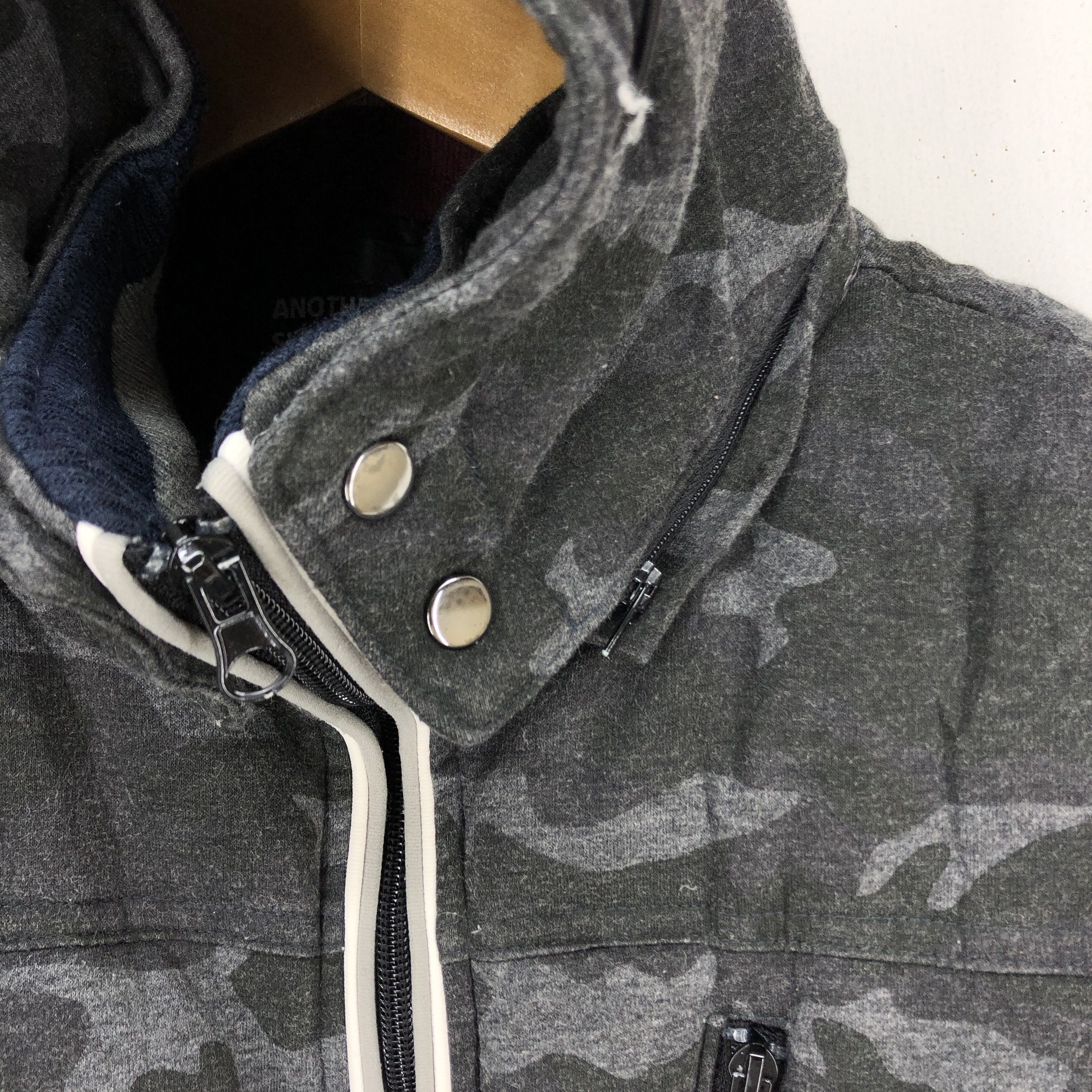 Japanese Brand ANOTHER ONE SIDE Sleeveless Hoodie Vest #1705-64 Size US S / EU 44-46 / 1 - 3 Thumbnail