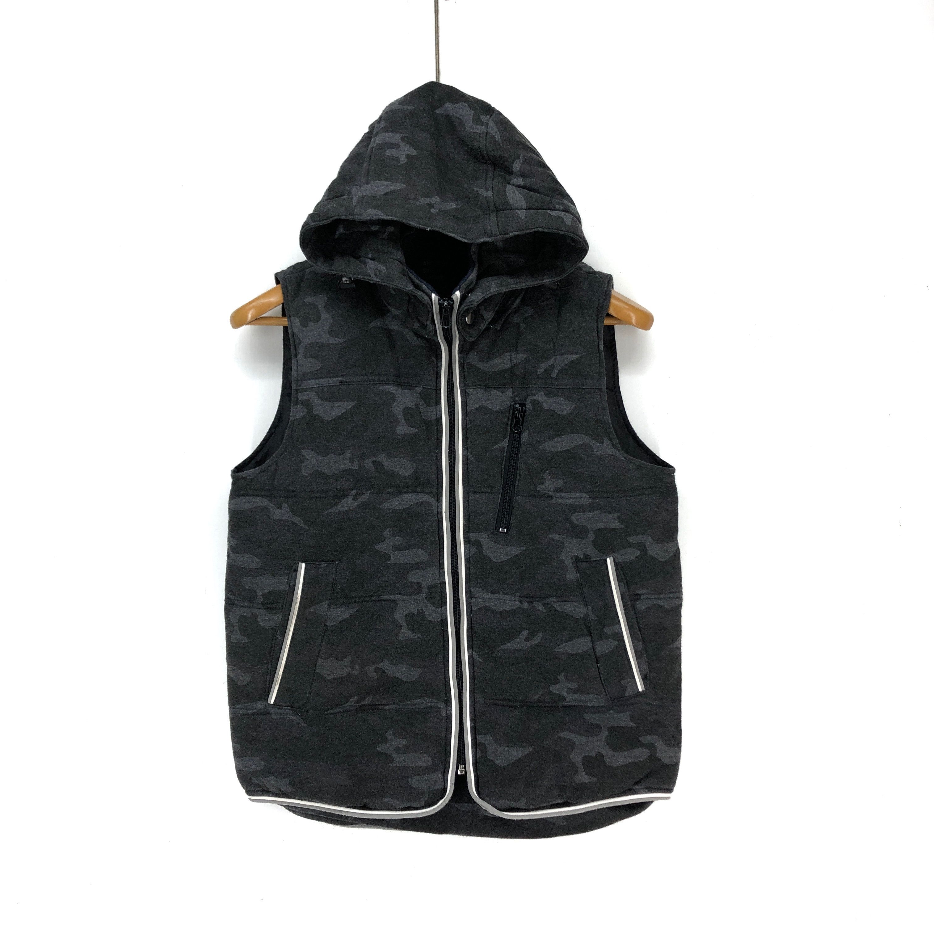 Japanese Brand ANOTHER ONE SIDE Sleeveless Hoodie Vest #1705-64 Size US S / EU 44-46 / 1 - 1 Thumbnail