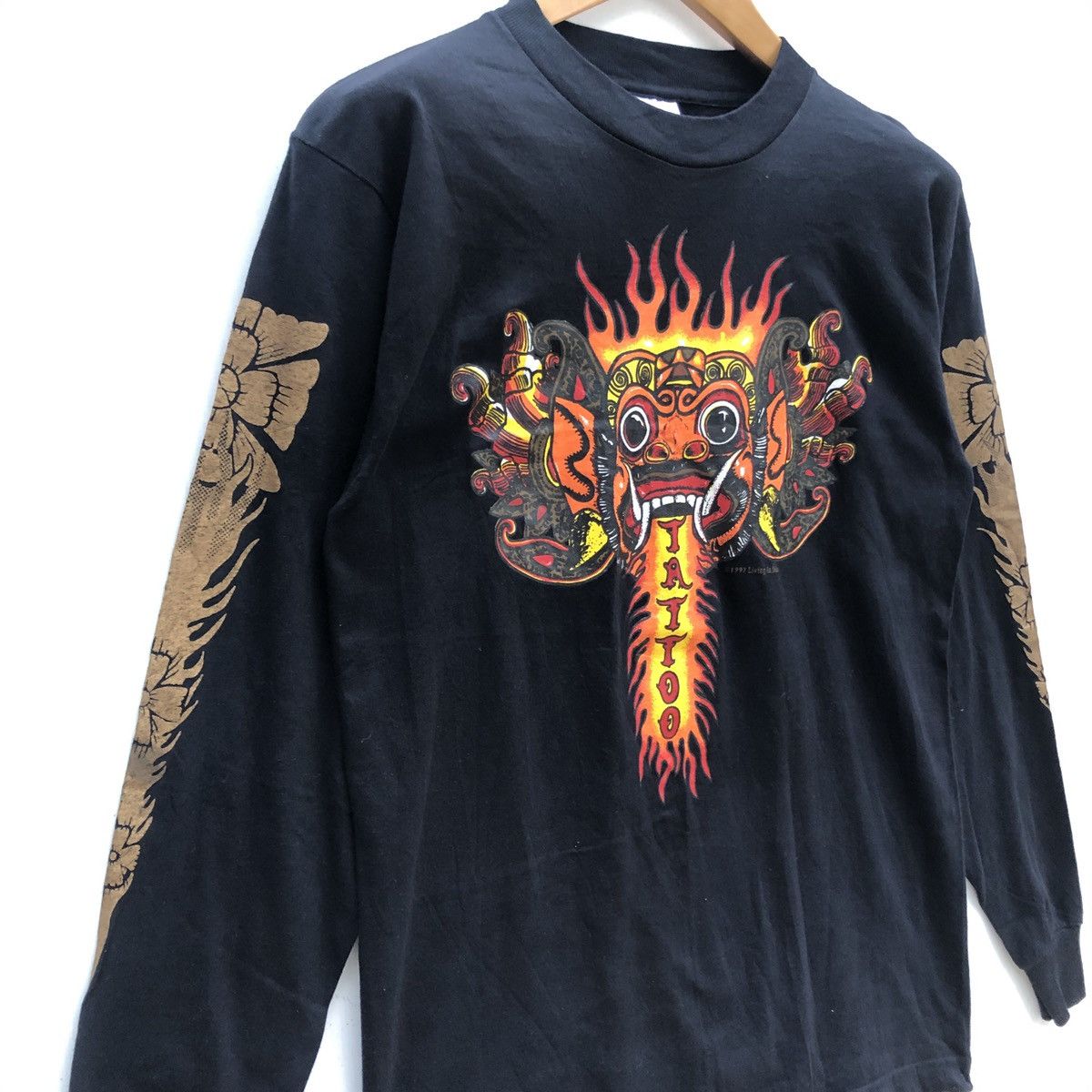 Vintage 90s ZUMA TATTOO by MURINA Long Sleeve T Shirt #0897-29 Size US M / EU 48-50 / 2 - 5 Thumbnail