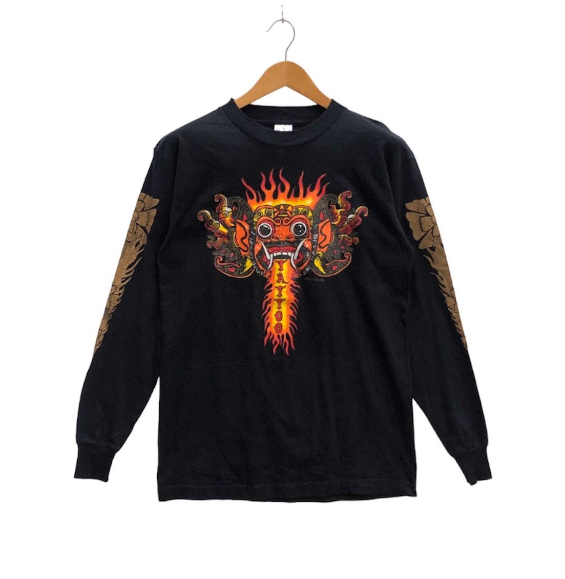 Vintage 90s ZUMA TATTOO by MURINA Long Sleeve T Shirt #0897-29 Size US M / EU 48-50 / 2 - 1 Thumbnail