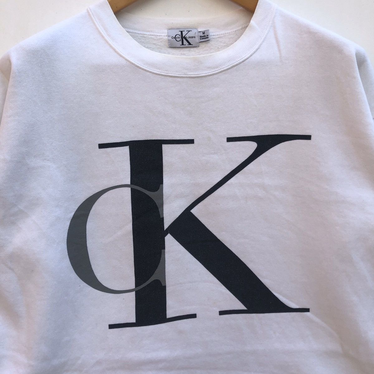Calvin Klein 90s Vintage CALVIN KLEIN Crew Neck Sweatshirt #0223-15 Size US L / EU 52-54 / 3 - 2 Thumbnail