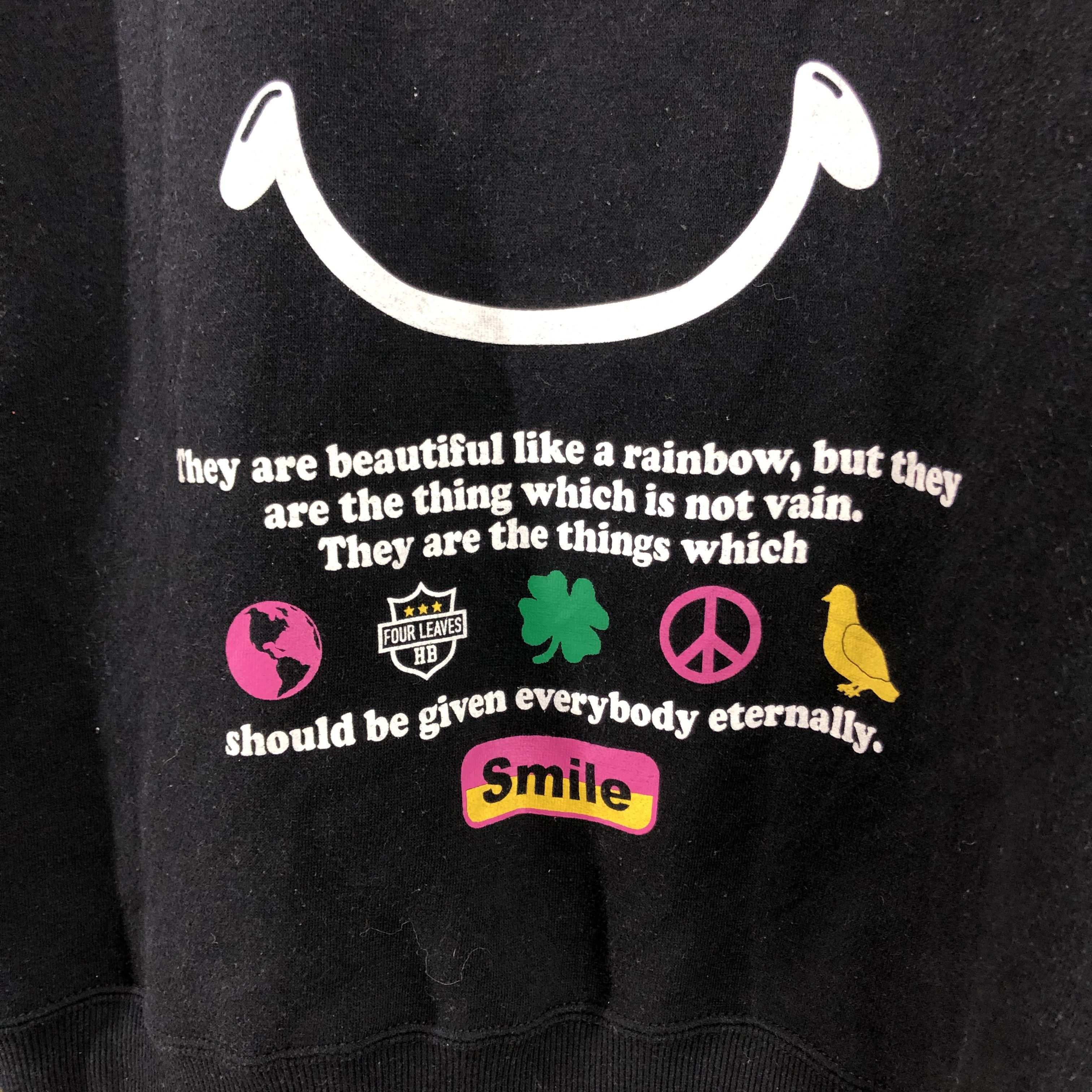 Japanese Brand HOME BOYS SMILE Crew Neck Sweatshirt #0604/Z Size US M / EU 48-50 / 2 - 3 Thumbnail