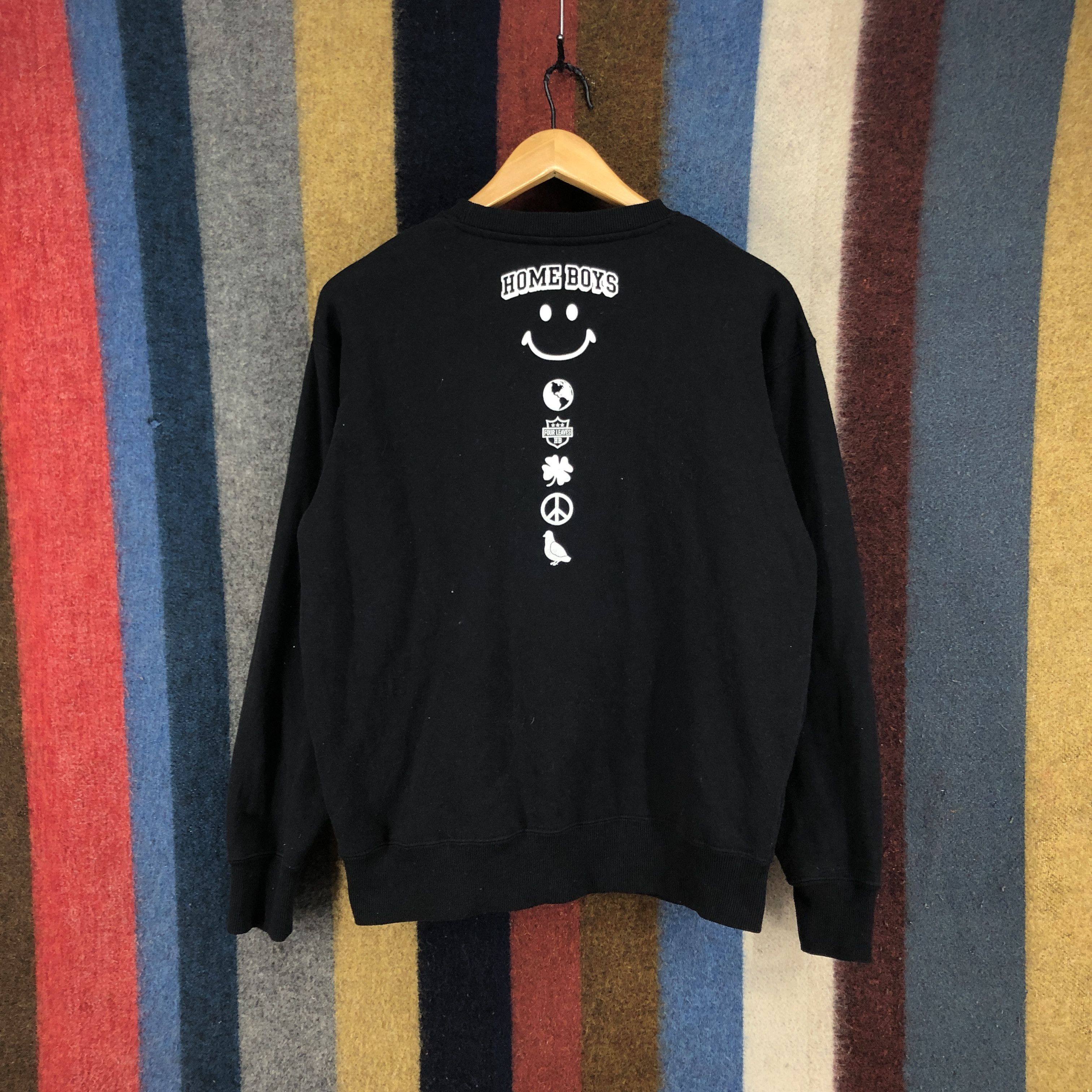 Japanese Brand HOME BOYS SMILE Crew Neck Sweatshirt #0604/Z Size US M / EU 48-50 / 2 - 7 Thumbnail
