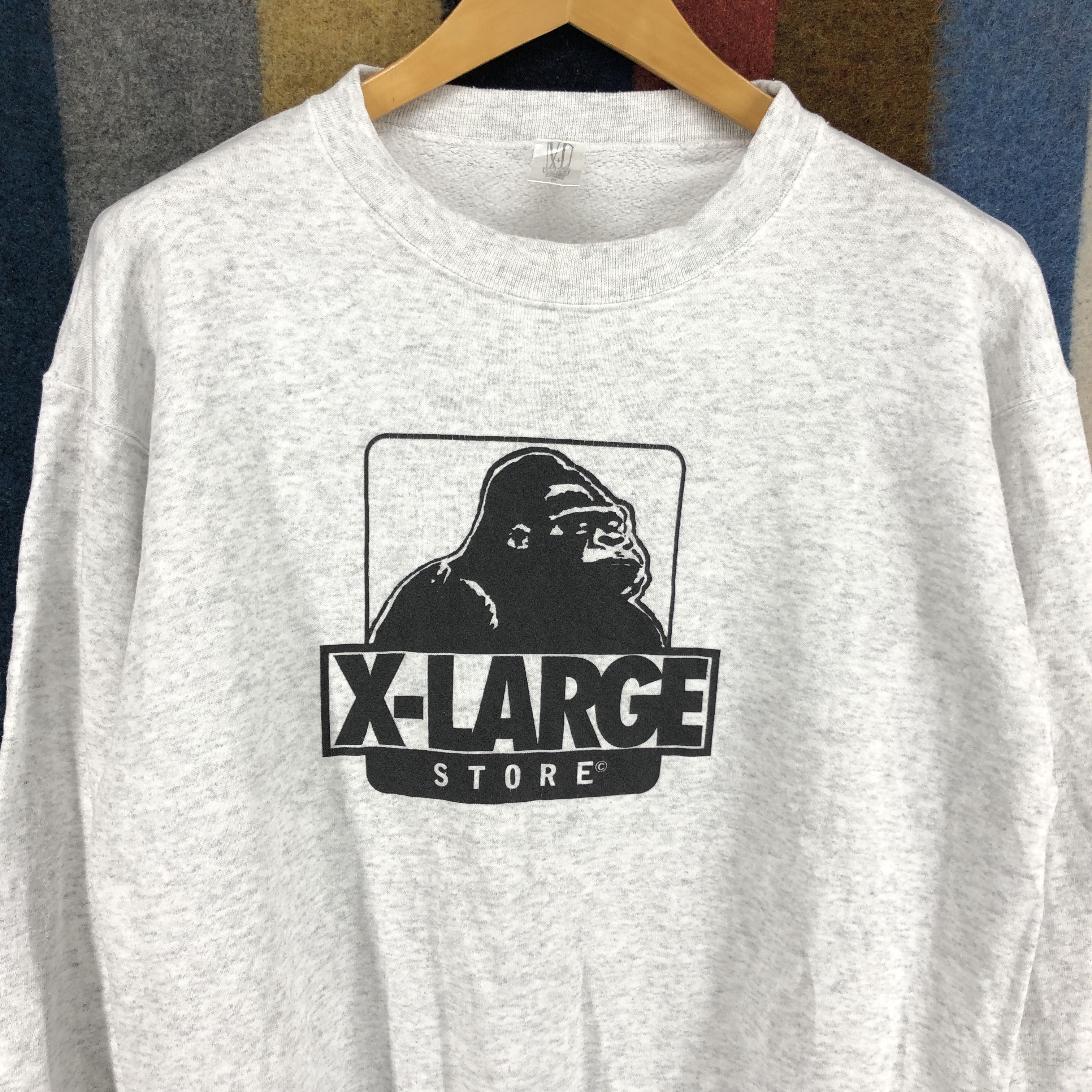 X-LARGE 90s Vintage X LARGE STORE Crew Neck Sweatshirt #0402/Q Size US L / EU 52-54 / 3 - 2 Thumbnail