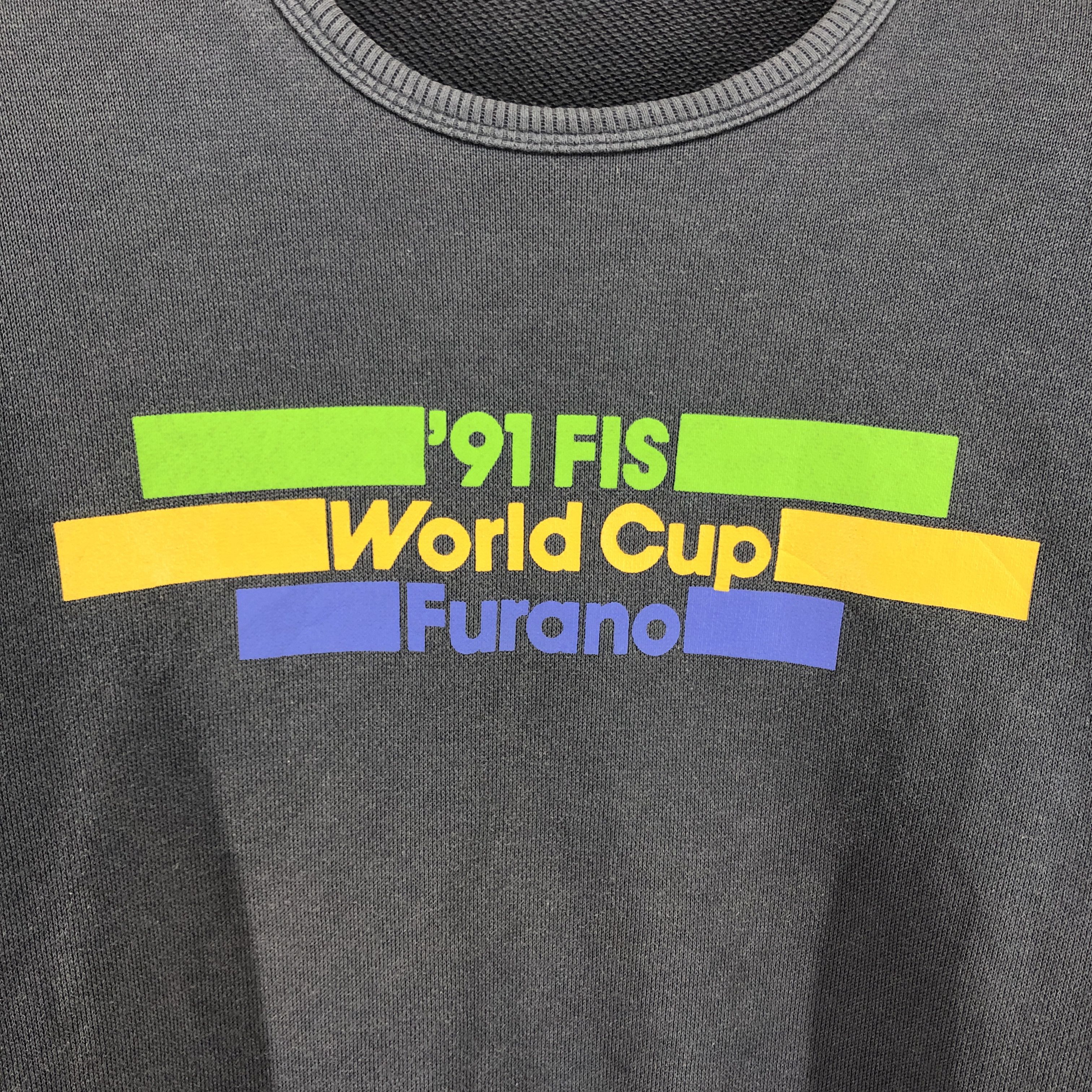 Descente 90s Vintage 91 FIS WORLD CUP FURANO Sweatshirt #0622/AA Size US S / EU 44-46 / 1 - 3 Thumbnail