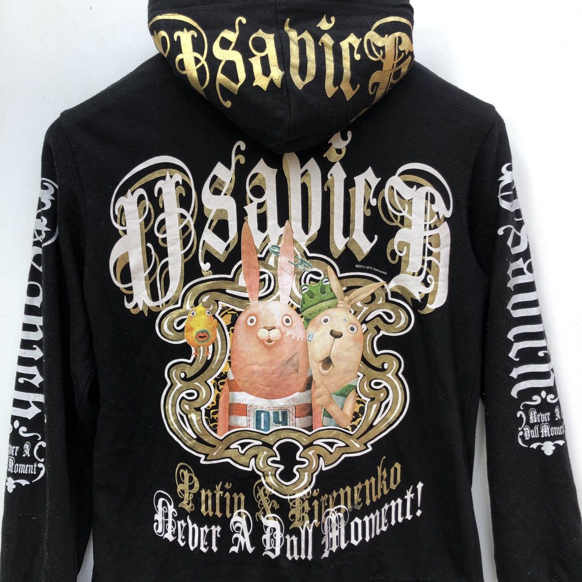 Japanese Brand USAVICH ©2010mtvnetwork Hoodie Pullover #0797-25 Size US XS / EU 42 / 0 - 2 Thumbnail