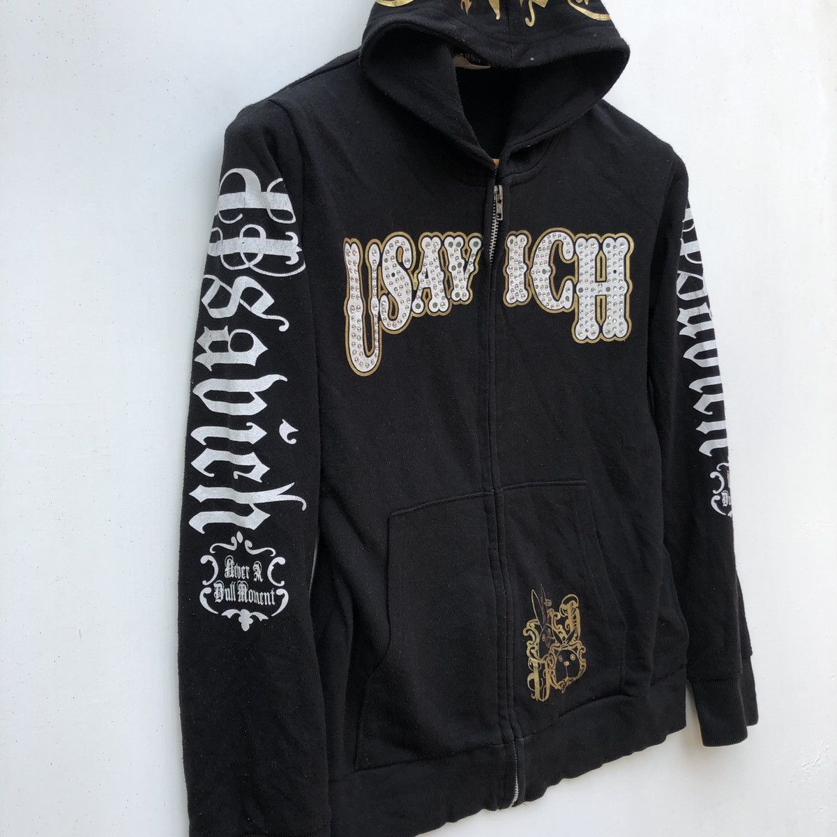 Japanese Brand USAVICH ©2010mtvnetwork Hoodie Pullover #0797-25 Size US XS / EU 42 / 0 - 6 Thumbnail