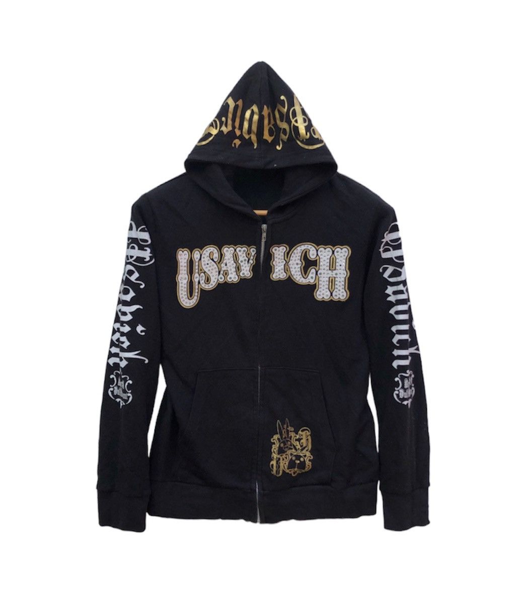 Japanese Brand USAVICH ©2010mtvnetwork Hoodie Pullover #0797-25 Size US XS / EU 42 / 0 - 5 Thumbnail