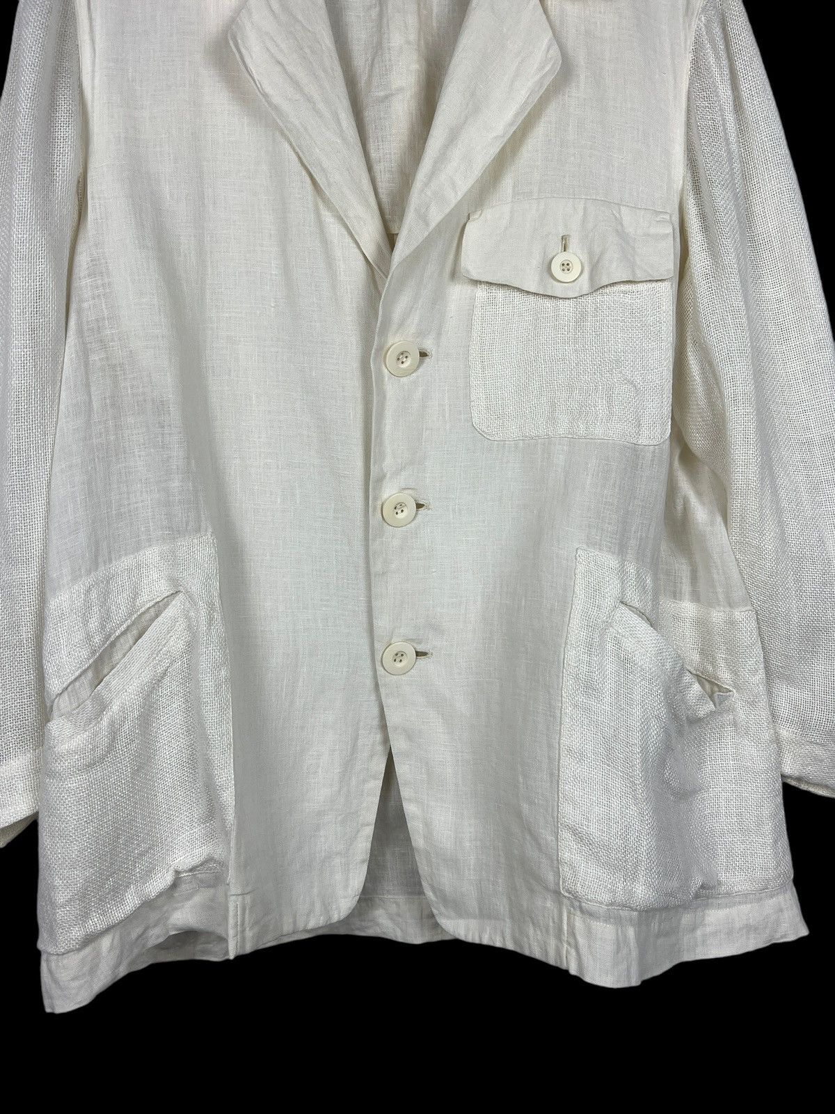 Grailed × Issey Miyake Archive Issey Miyake AW88 Linen Hybrid Light Jacket Size US L / EU 52-54 / 3 - 7 Thumbnail