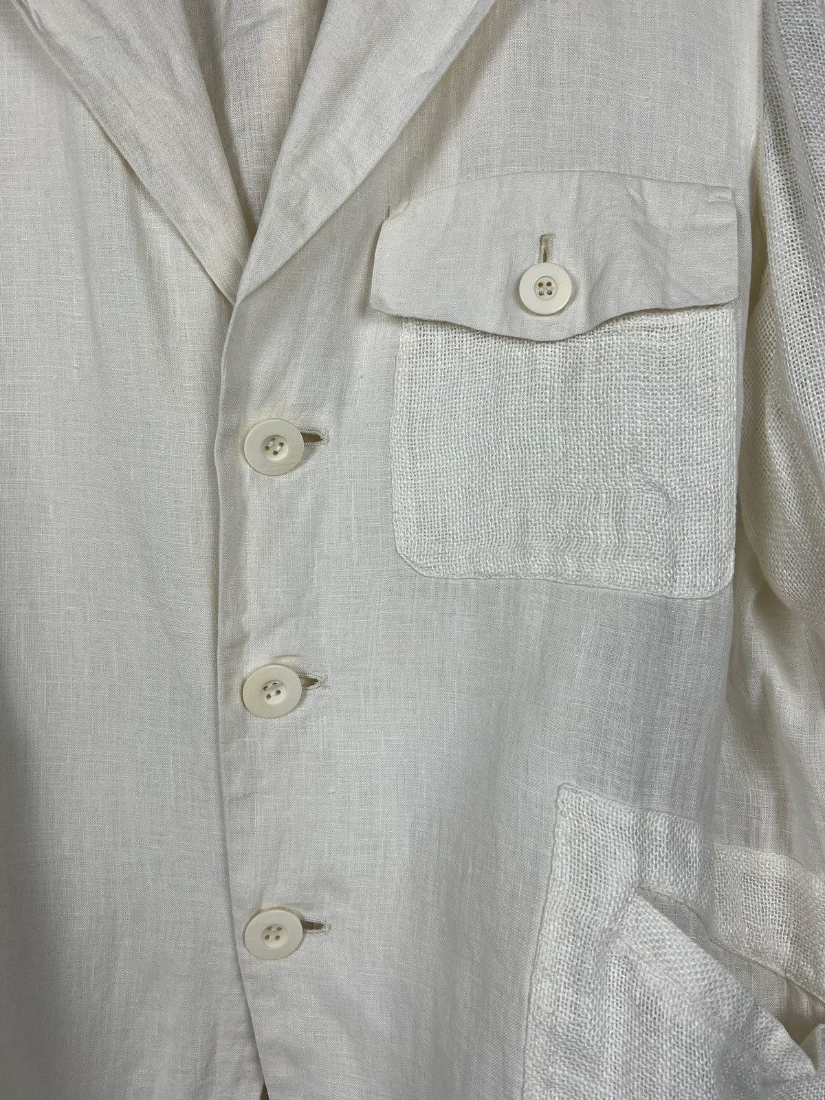 Grailed × Issey Miyake Archive Issey Miyake AW88 Linen Hybrid Light Jacket Size US L / EU 52-54 / 3 - 8 Thumbnail