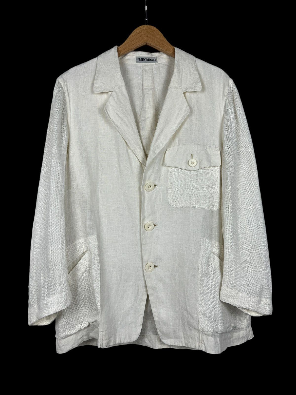 Grailed × Issey Miyake Archive Issey Miyake AW88 Linen Hybrid Light Jacket Size US L / EU 52-54 / 3 - 1 Thumbnail