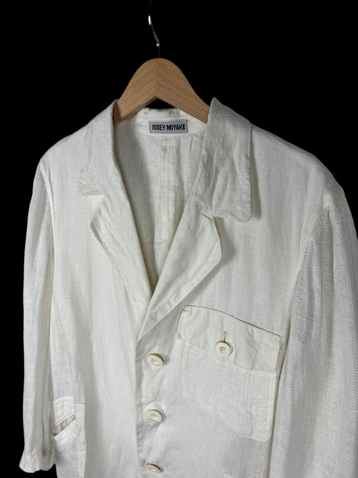 Grailed × Issey Miyake Archive Issey Miyake AW88 Linen Hybrid Light Jacket Size US L / EU 52-54 / 3 - 13 Thumbnail