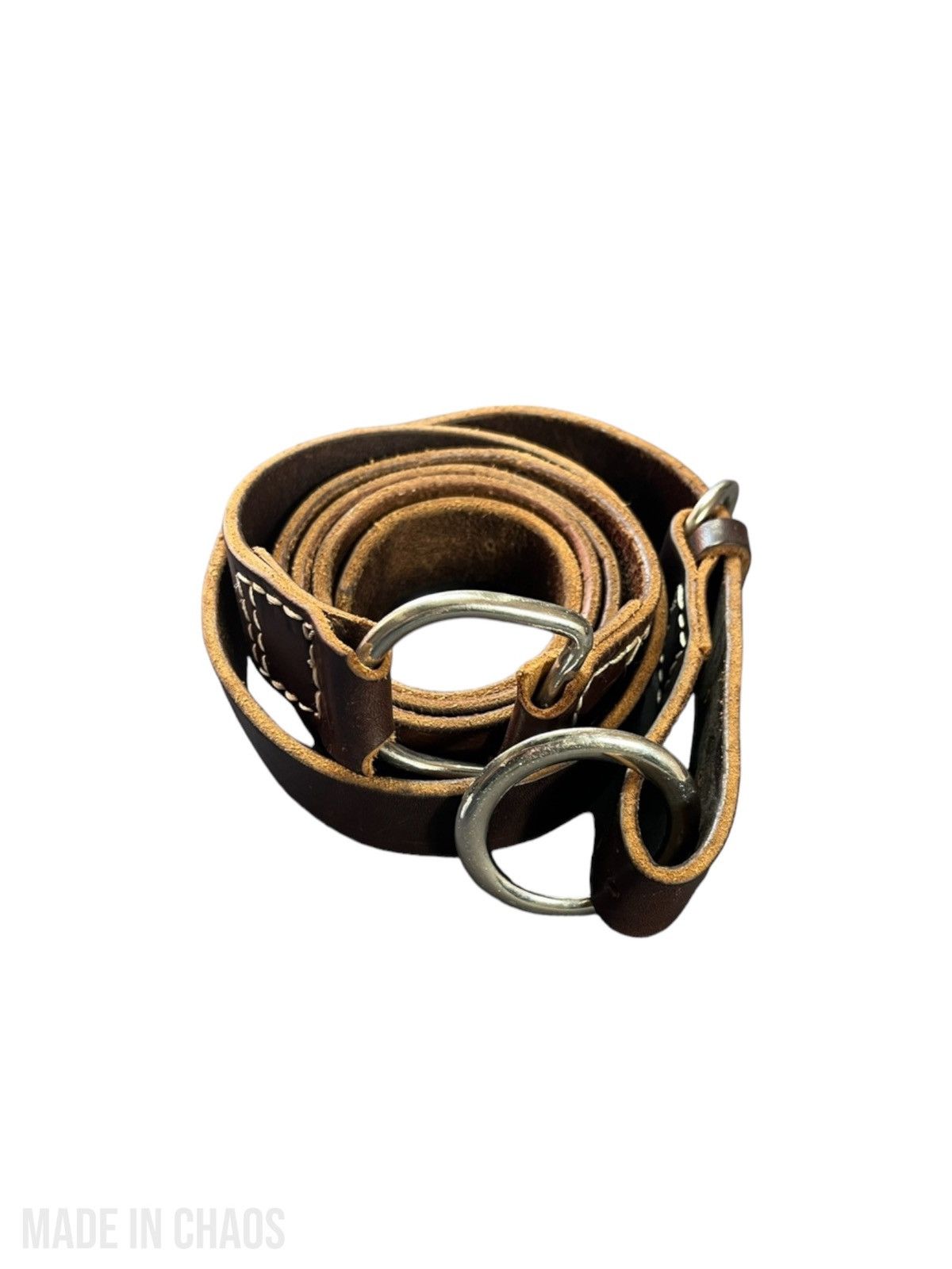 helmut lang canvas chain belt