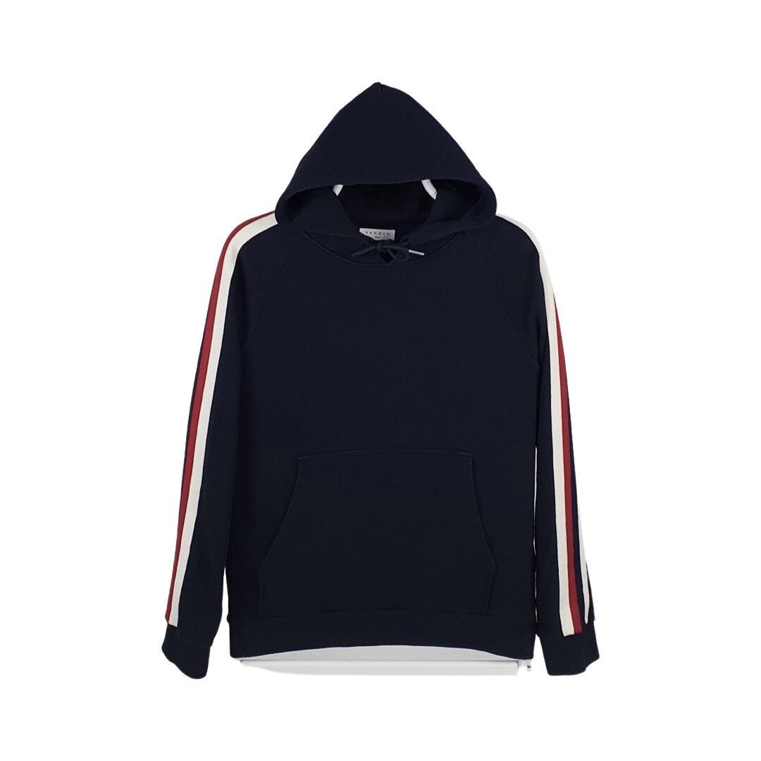 Sandro Sandro Navy Stripe Hoodie Size US S / EU 44-46 / 1 - 1 Thumbnail