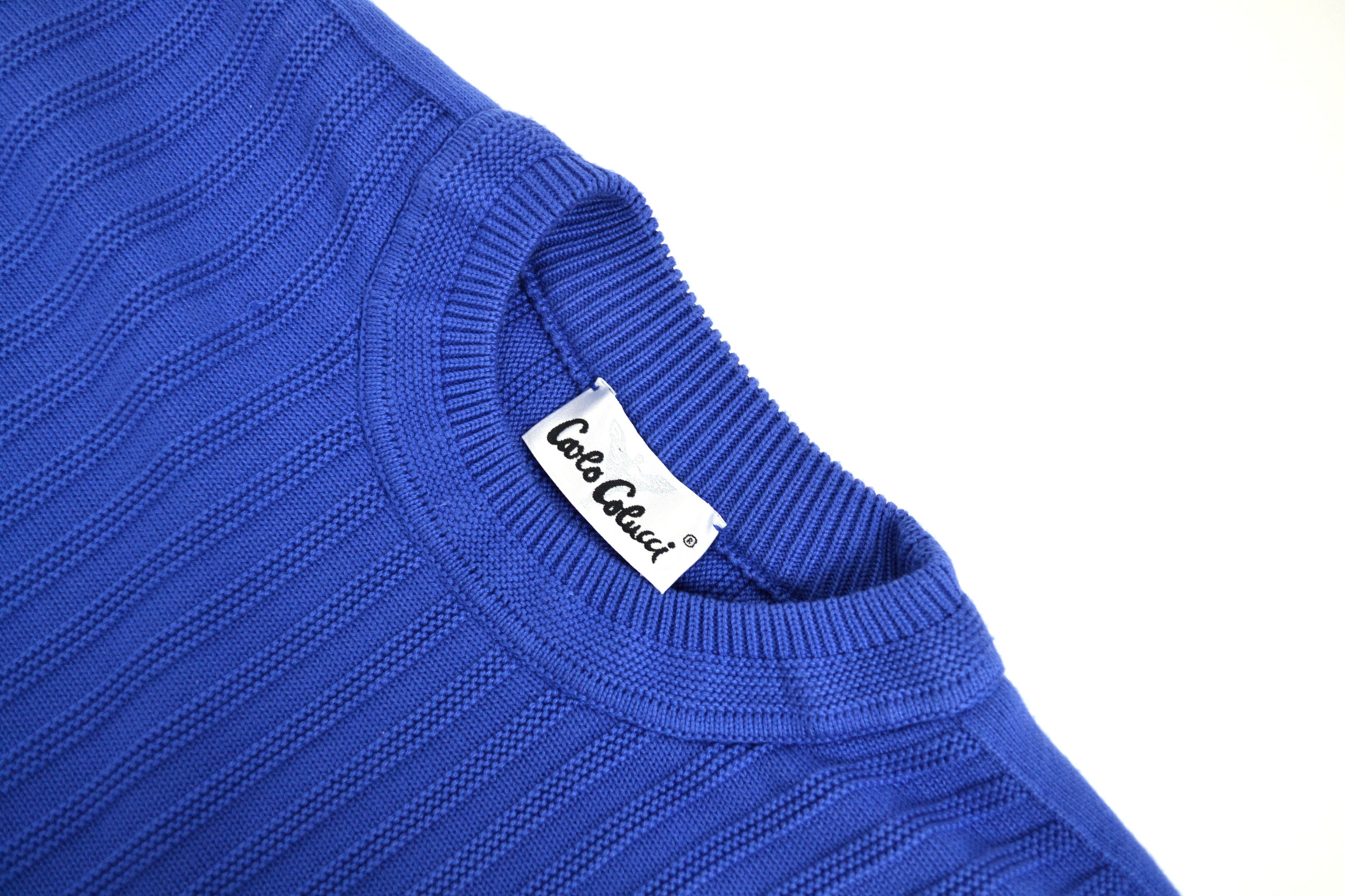 Carlo Colucci Carlo Colucci Blue Sweatshirt Size US L / EU 52-54 / 3 - 8 Thumbnail