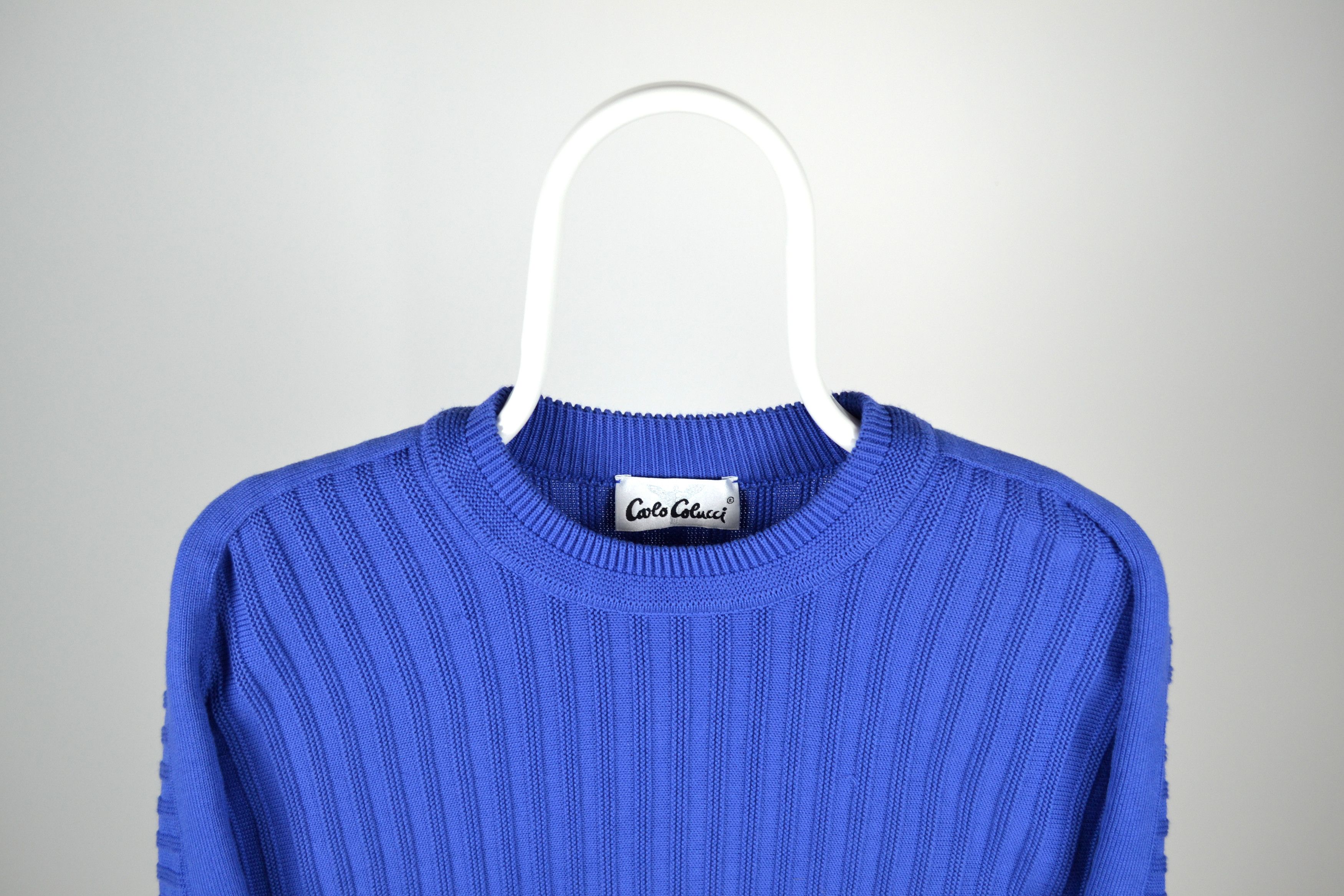 Carlo Colucci Carlo Colucci Blue Sweatshirt Size US L / EU 52-54 / 3 - 2 Thumbnail