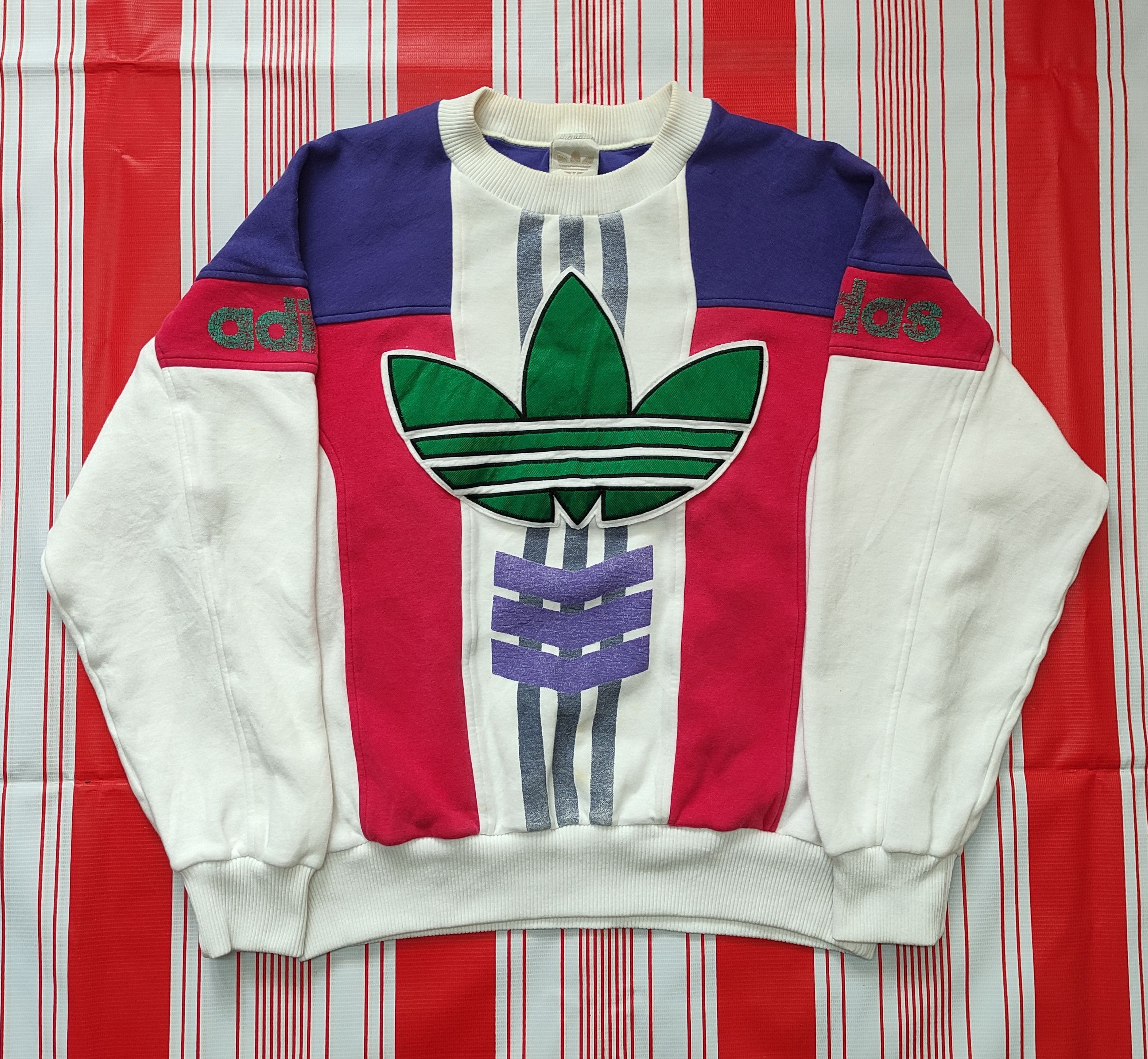 Adidas × Vintage Vintage 80s Adidas big logo Sweatshirt