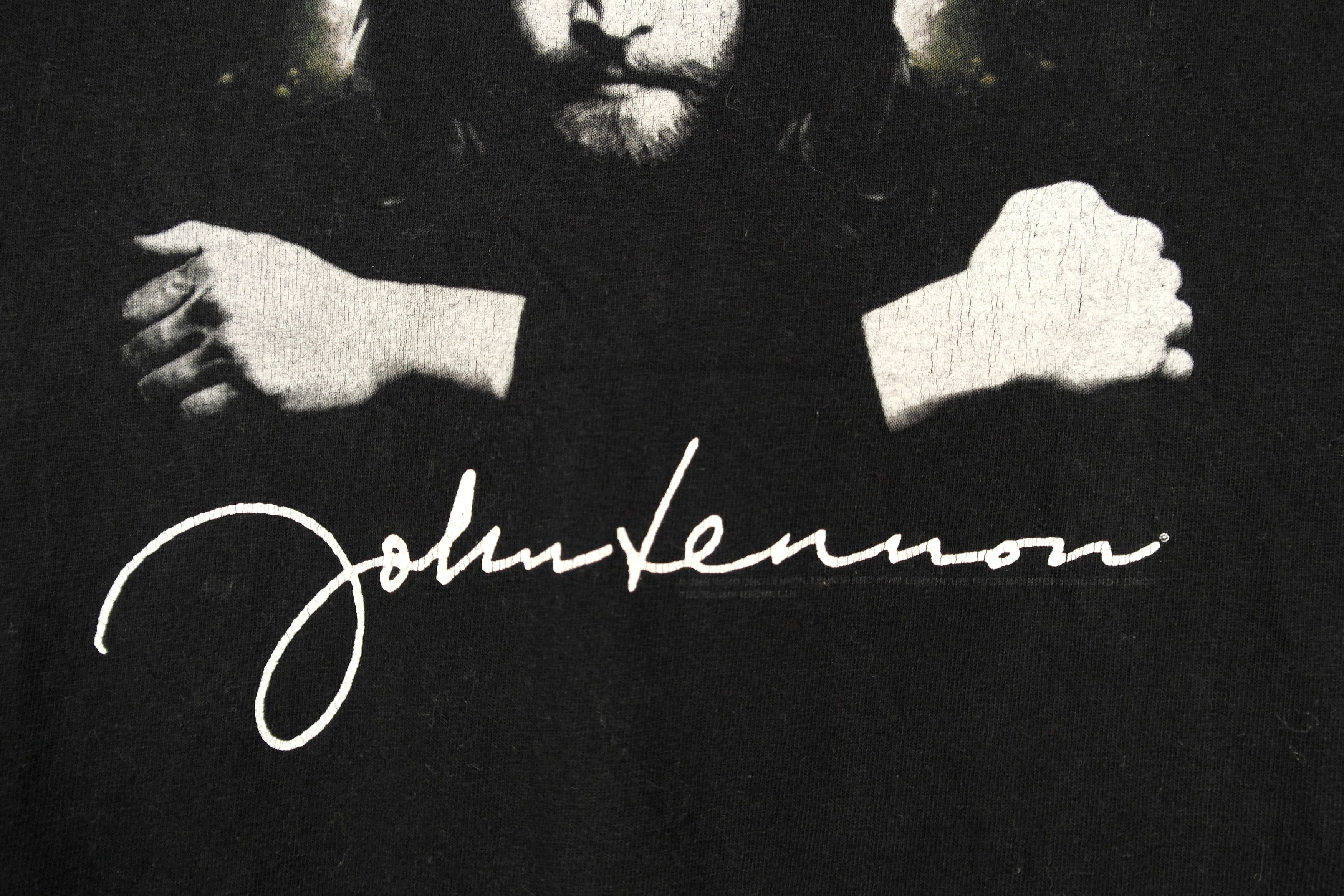 Band Tees × Vintage Vintage John Lennon Imagine Tee Shirt Size US L / EU 52-54 / 3 - 5 Thumbnail
