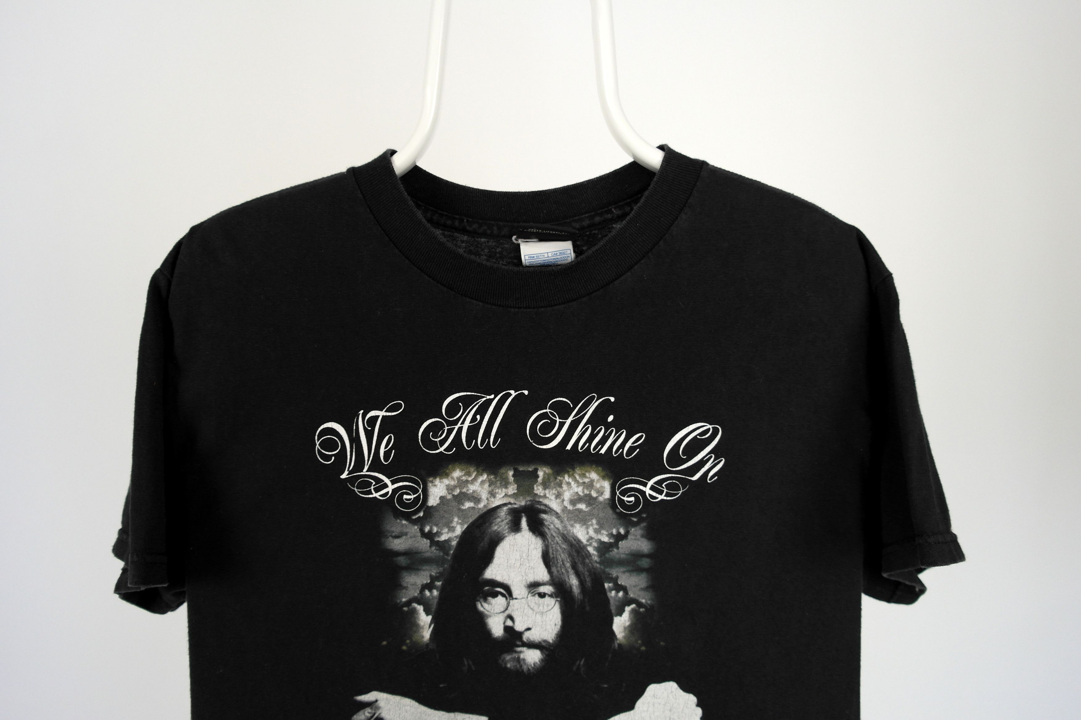 Band Tees × Vintage Vintage John Lennon Imagine Tee Shirt Size US L / EU 52-54 / 3 - 2 Thumbnail