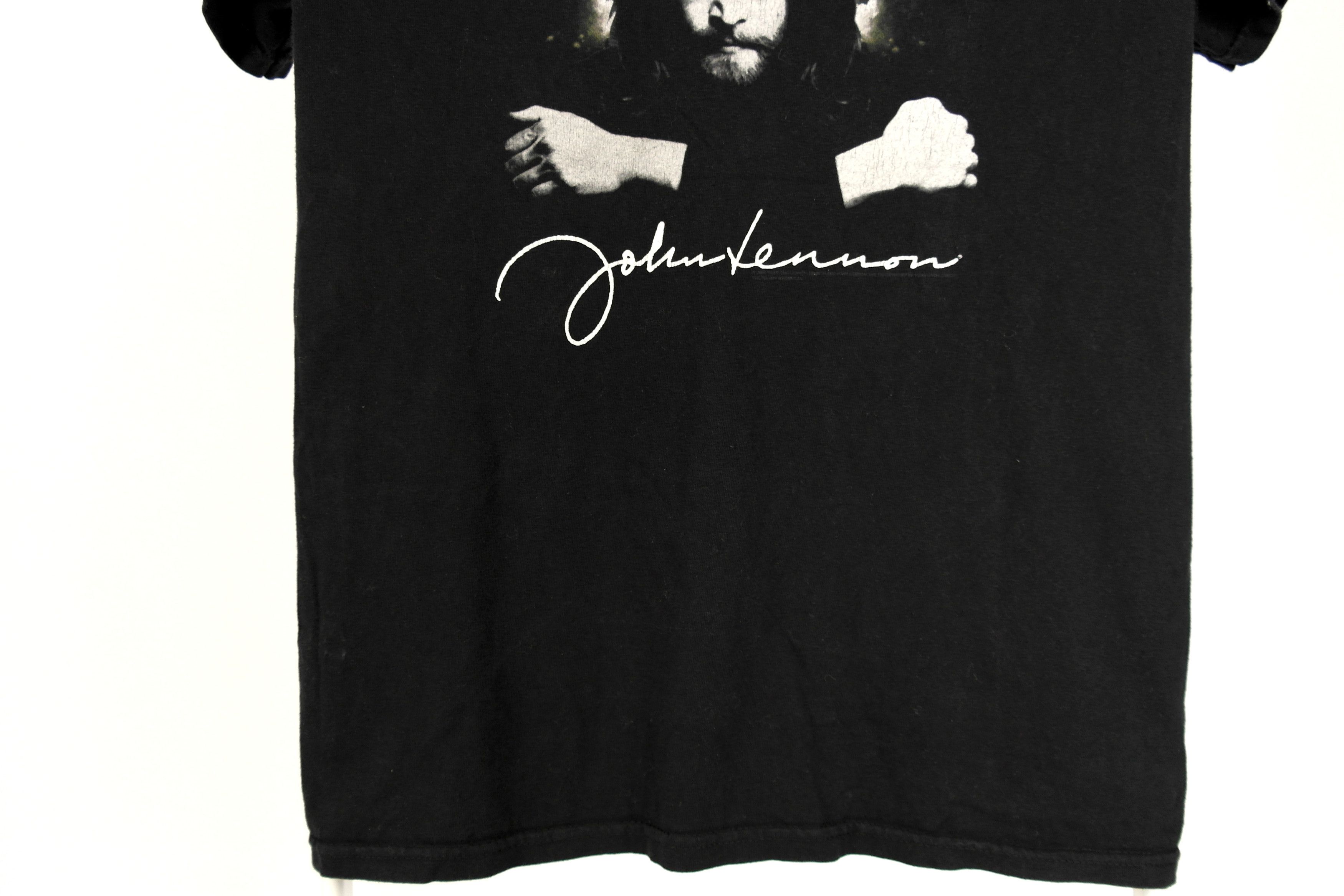 Band Tees × Vintage Vintage John Lennon Imagine Tee Shirt Size US L / EU 52-54 / 3 - 4 Thumbnail