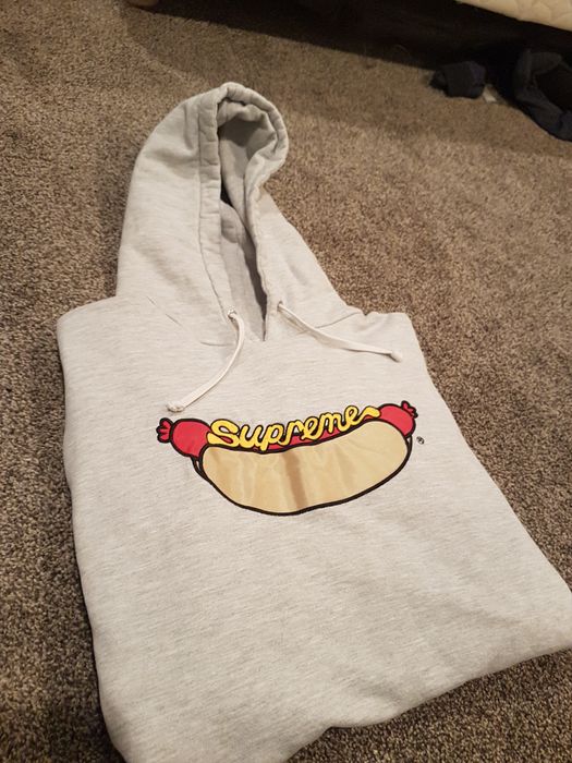 Supreme hot dog hot sale hoodie