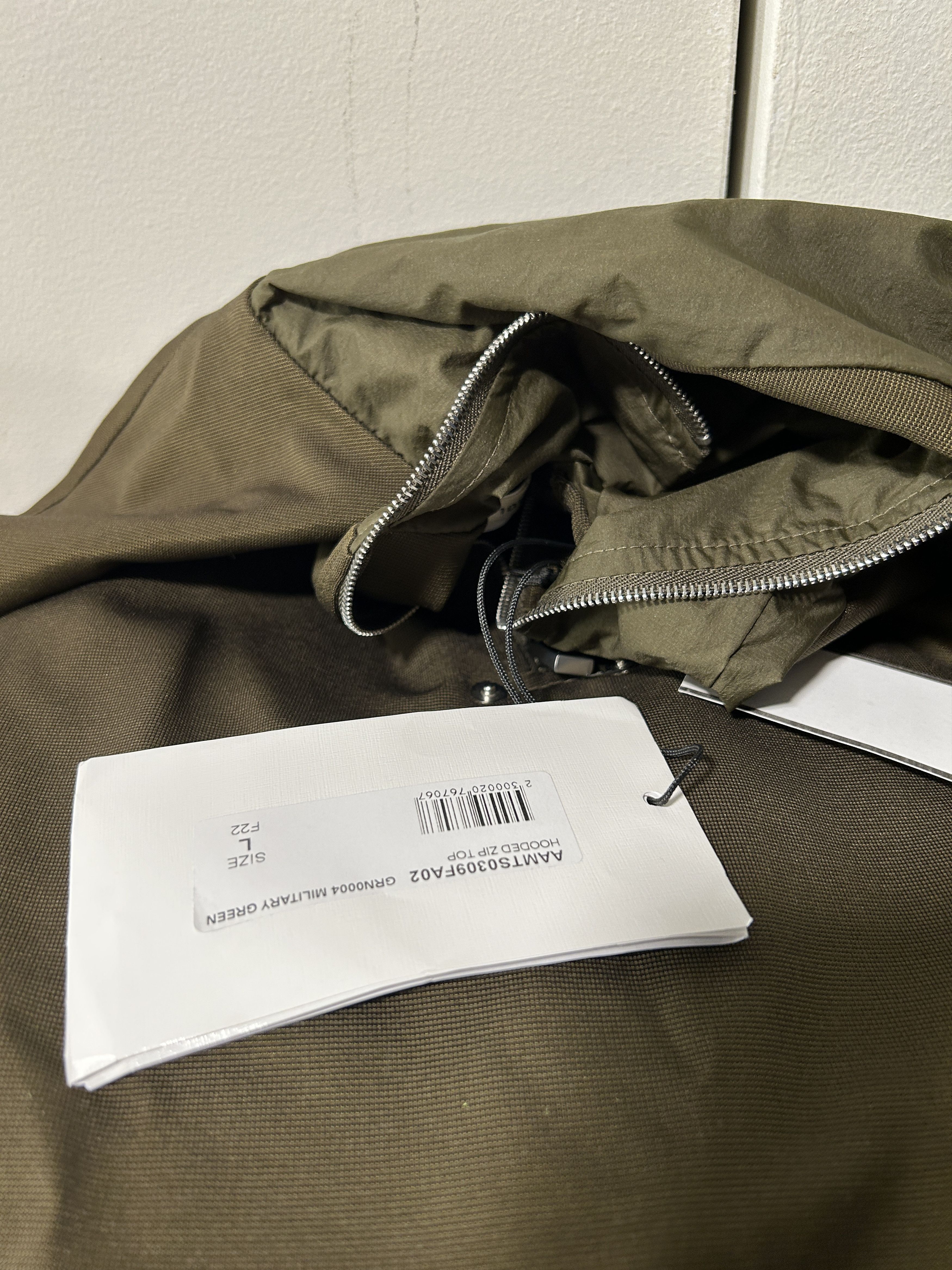 1017 ALYX 9SM 1017 ALYX 9SM Khaki Half-Zip Hoodie Size US L / EU 52-54 / 3 - 8 Thumbnail