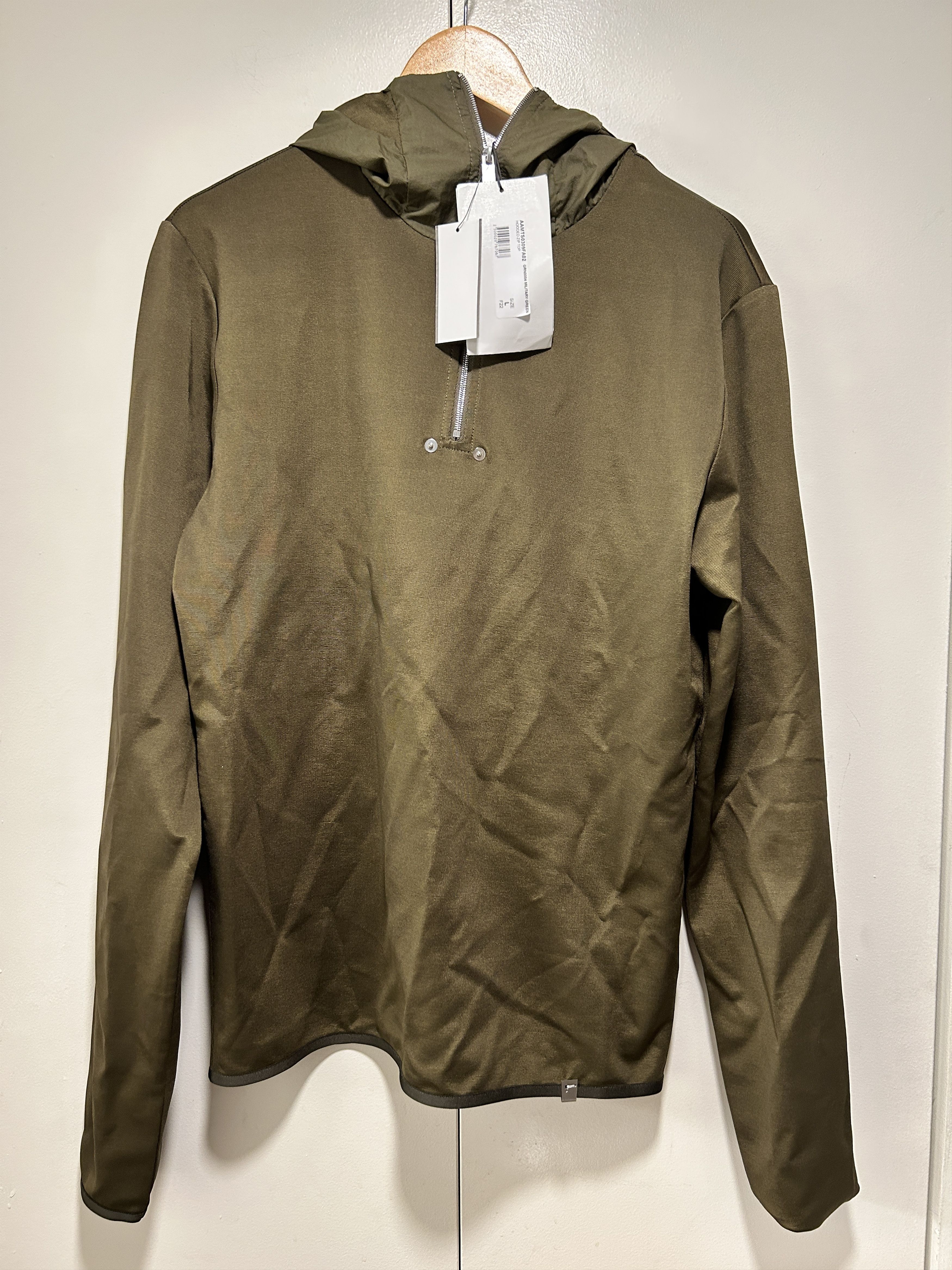 1017 ALYX 9SM 1017 ALYX 9SM Khaki Half-Zip Hoodie Size US L / EU 52-54 / 3 - 1 Thumbnail