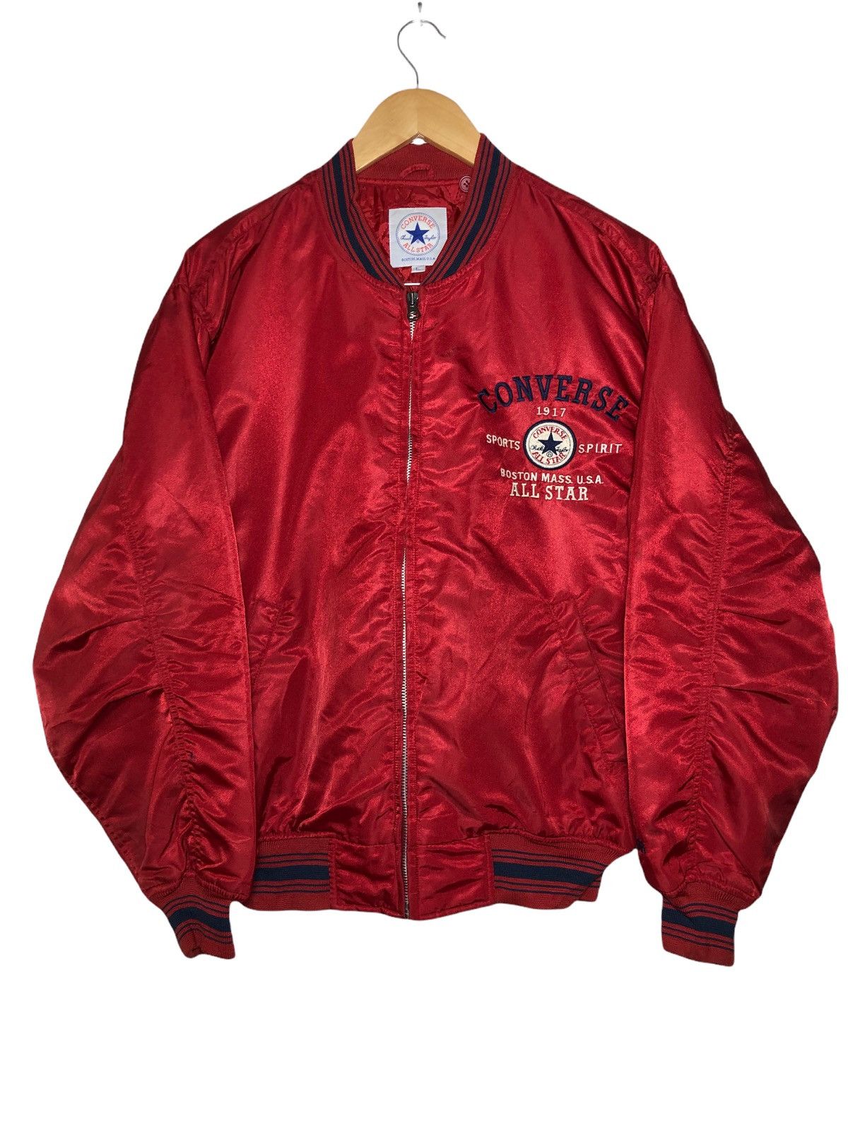 Converse × Vintage Vintage Converse Embroidered Varsity Jacket Size US XL / EU 56 / 4 - 2 Thumbnail