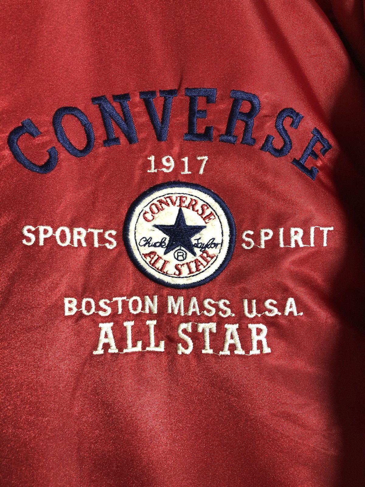 Converse × Vintage Vintage Converse Embroidered Varsity Jacket Size US XL / EU 56 / 4 - 9 Thumbnail