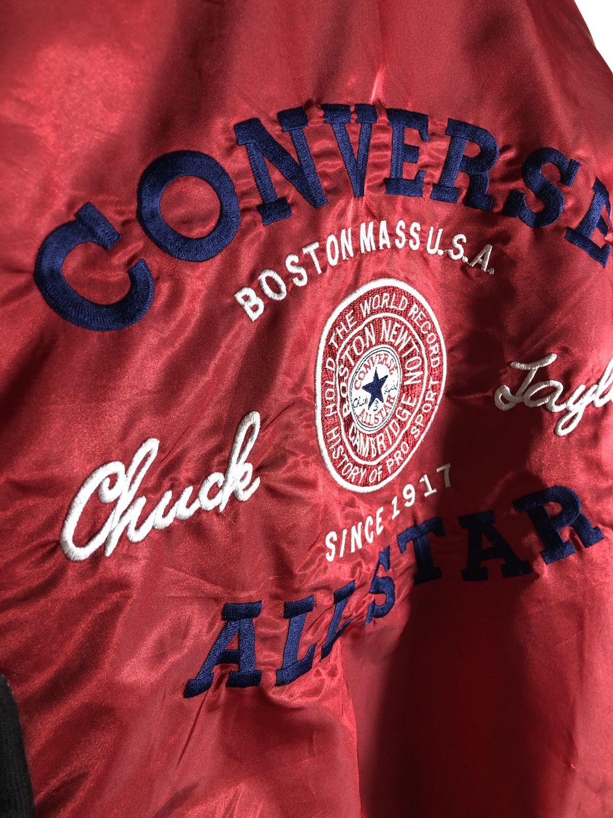 Converse × Vintage Vintage Converse Embroidered Varsity Jacket Size US XL / EU 56 / 4 - 10 Thumbnail